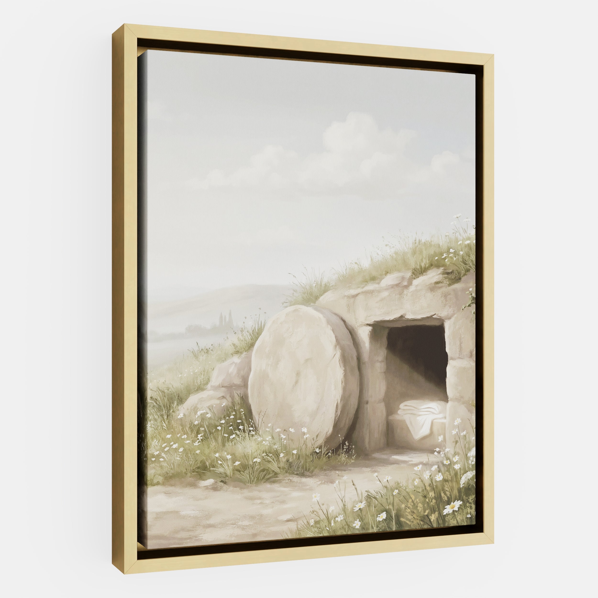 The Stone Was Rolled Away - Canvas