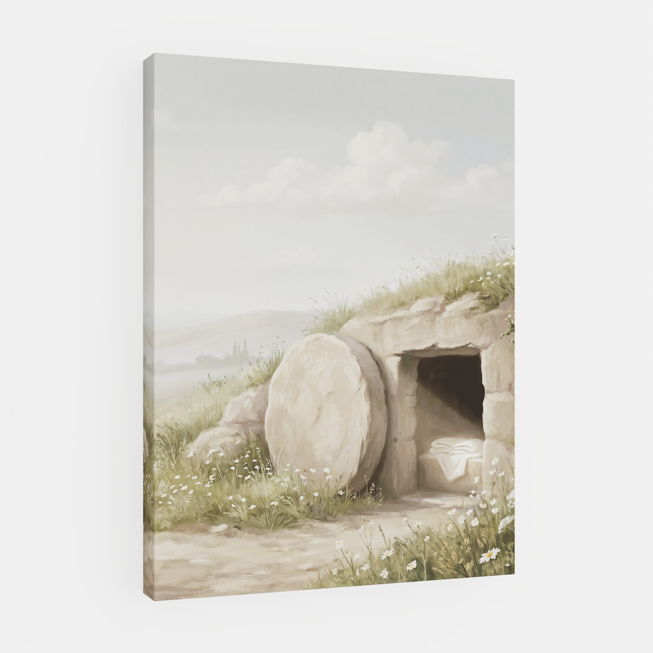 The Stone Was Rolled Away - Canvas
