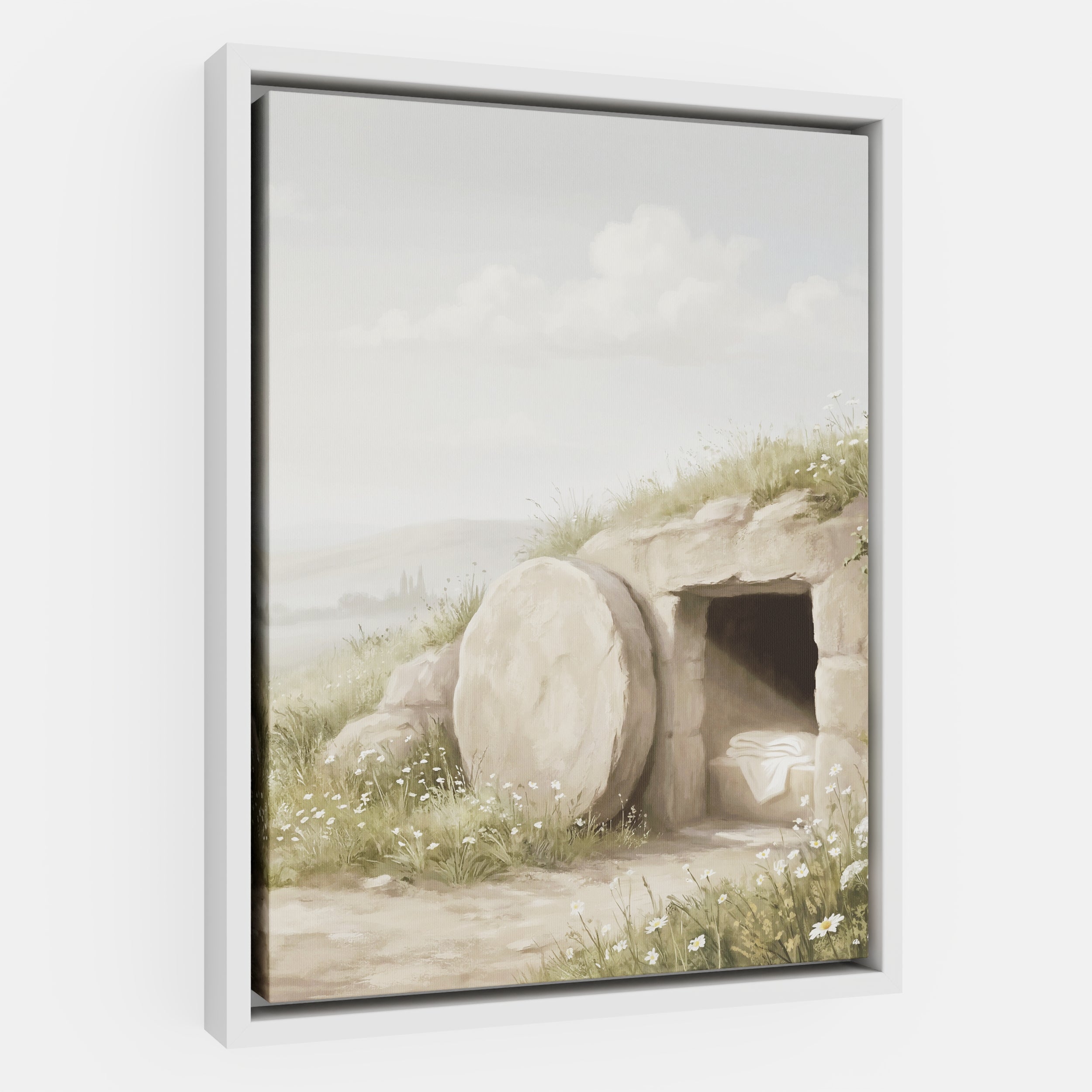 The Stone Was Rolled Away - Canvas