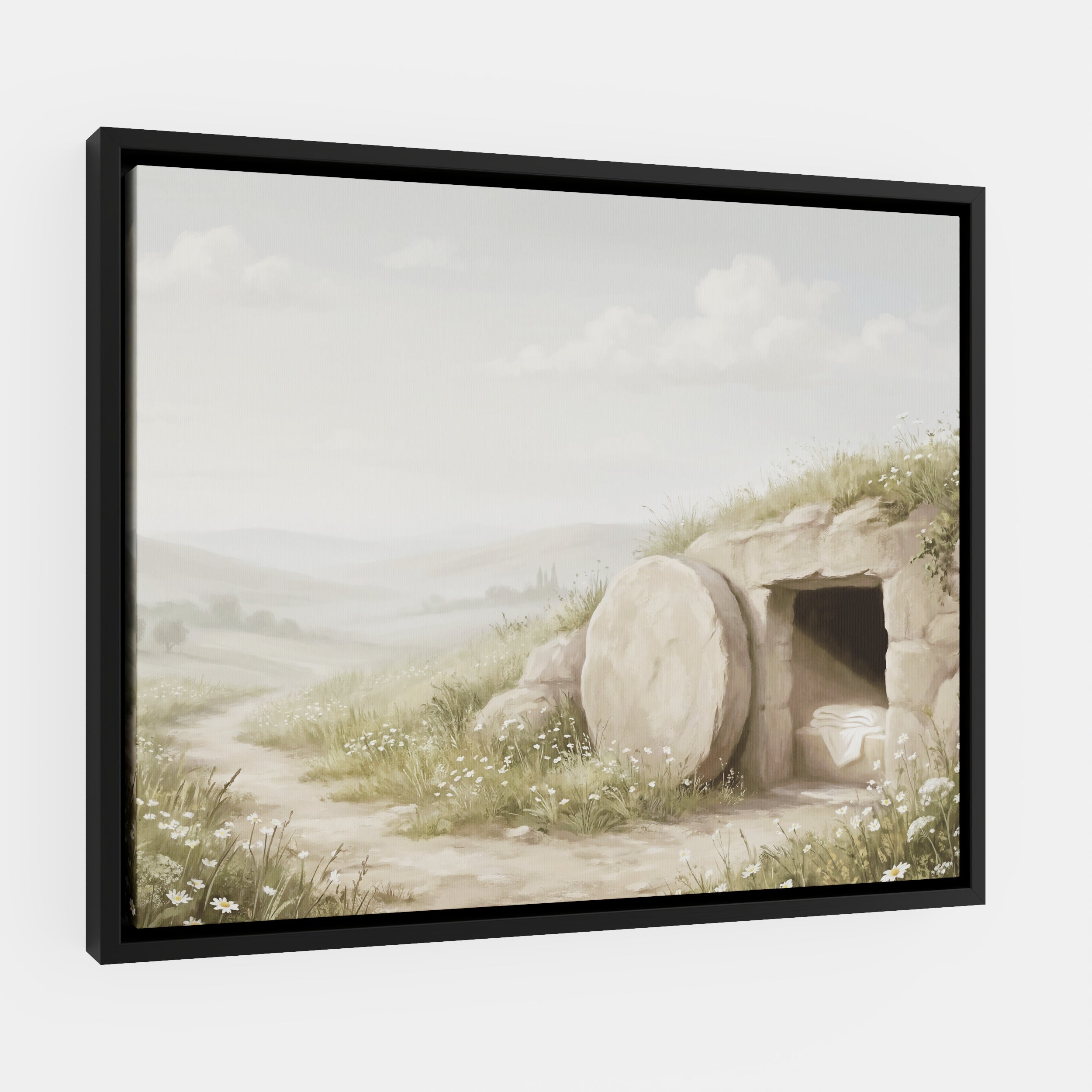 The Stone Was Rolled Away - Canvas