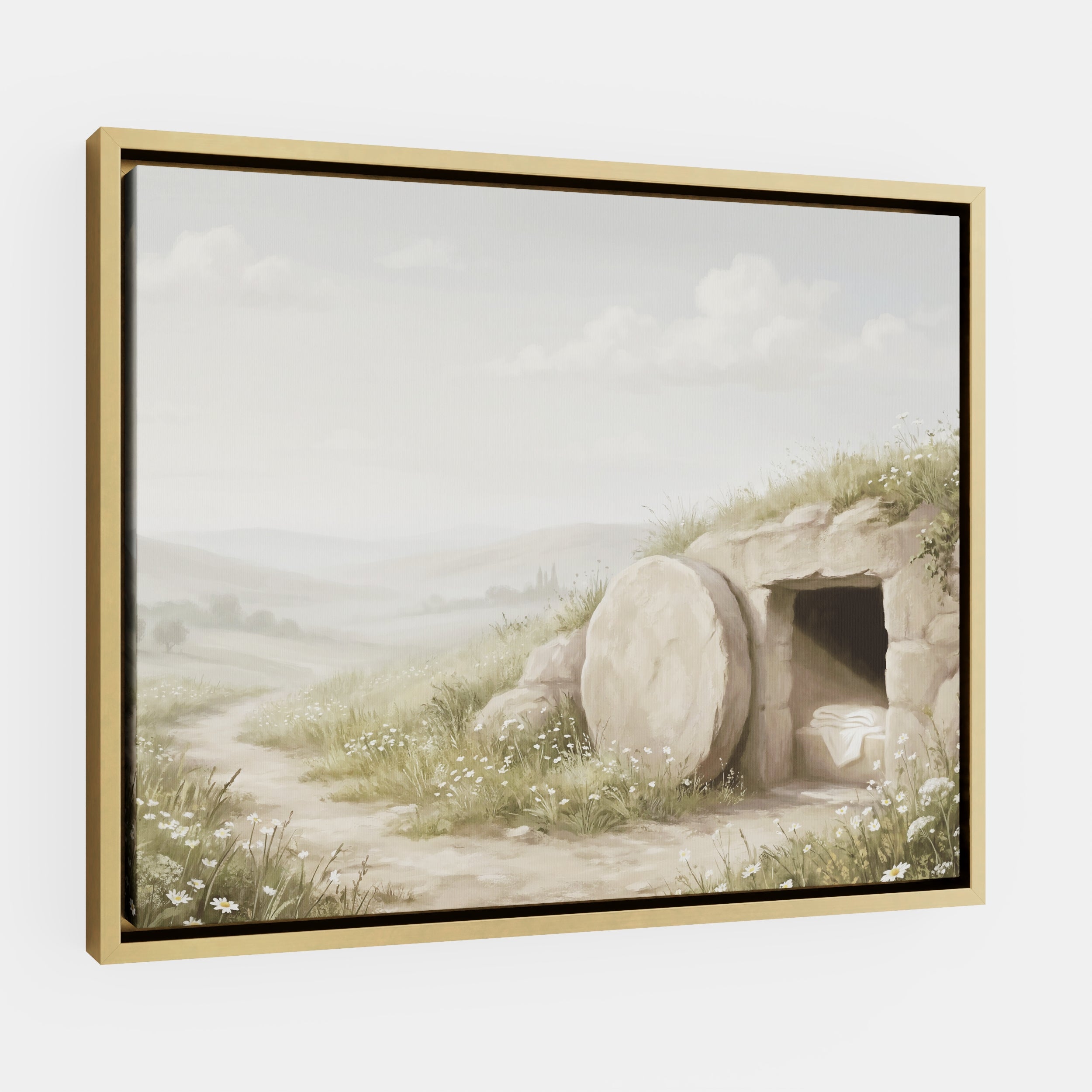 The Stone Was Rolled Away - Canvas
