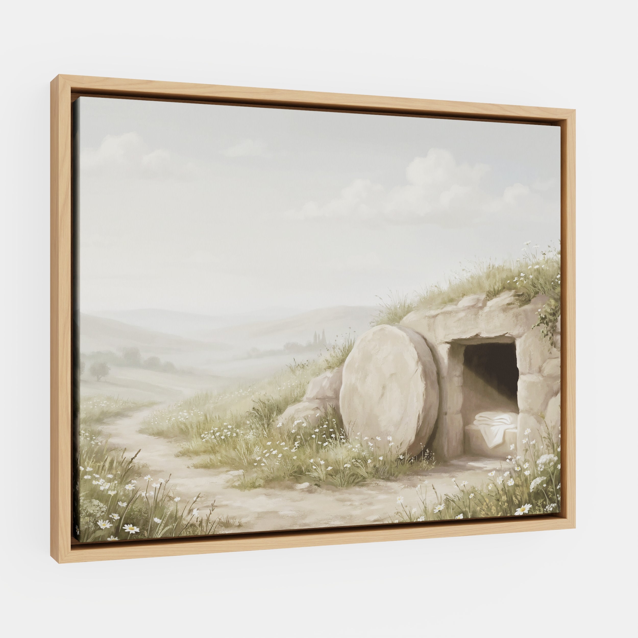The Stone Was Rolled Away - Canvas