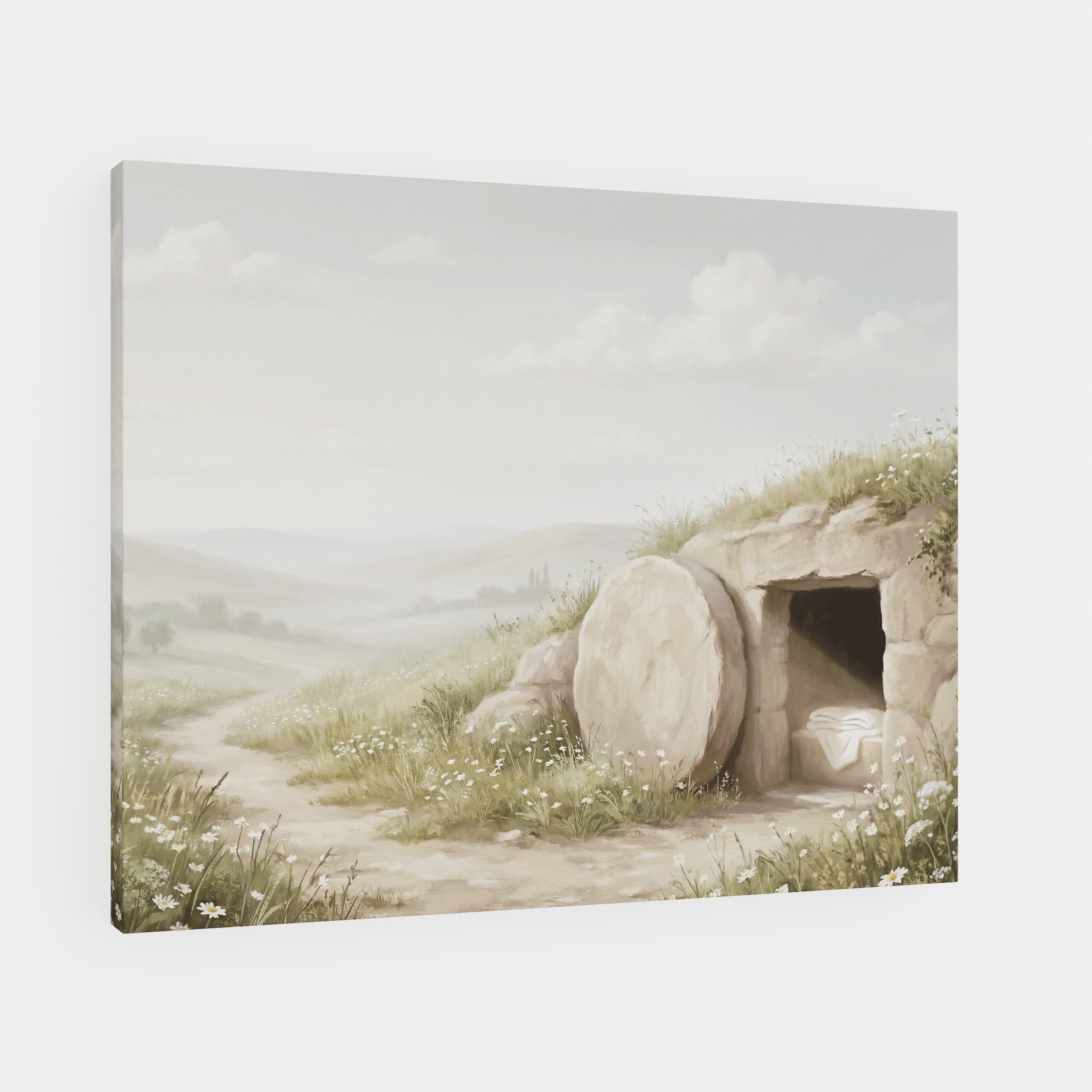 The Stone Was Rolled Away - Canvas