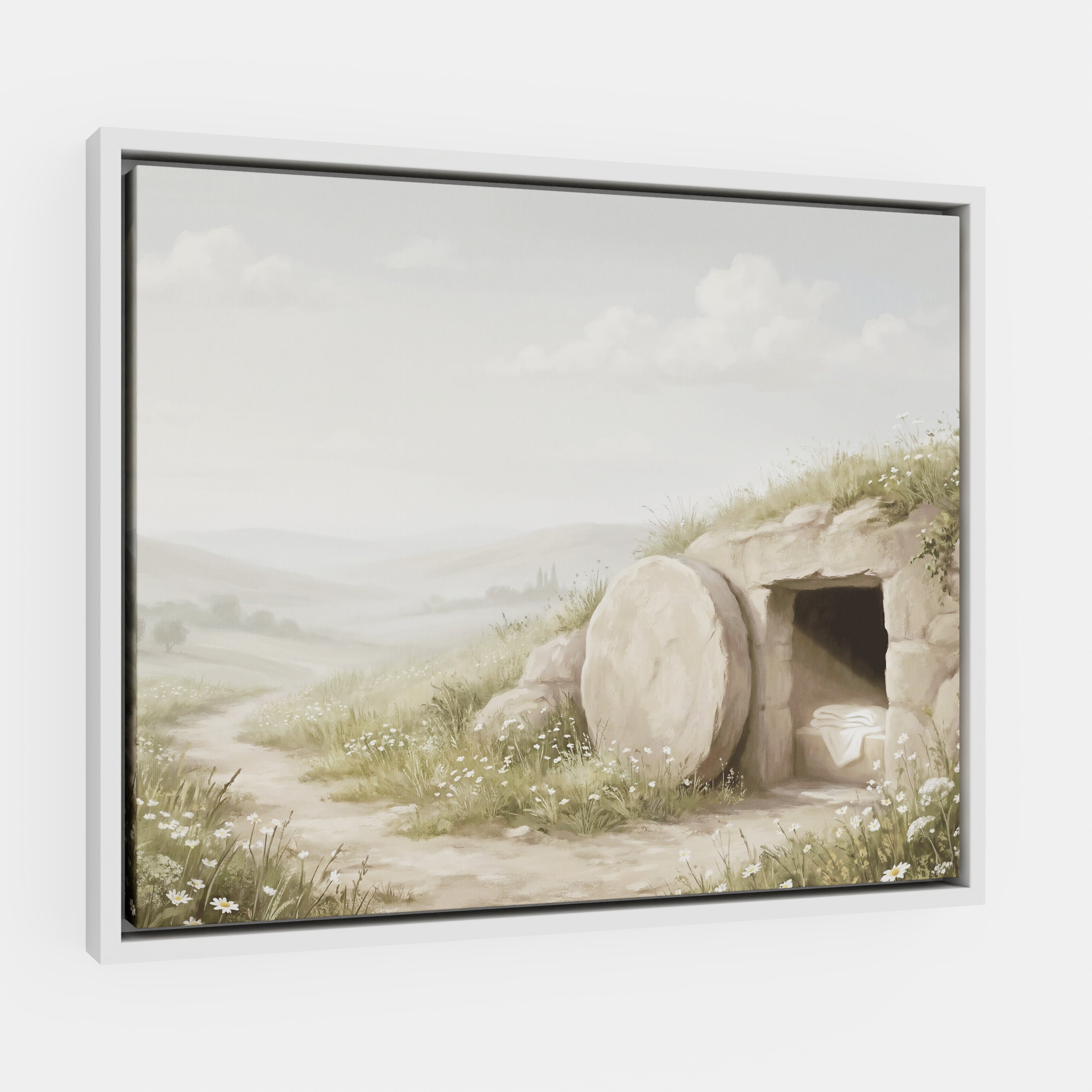 The Stone Was Rolled Away - Canvas