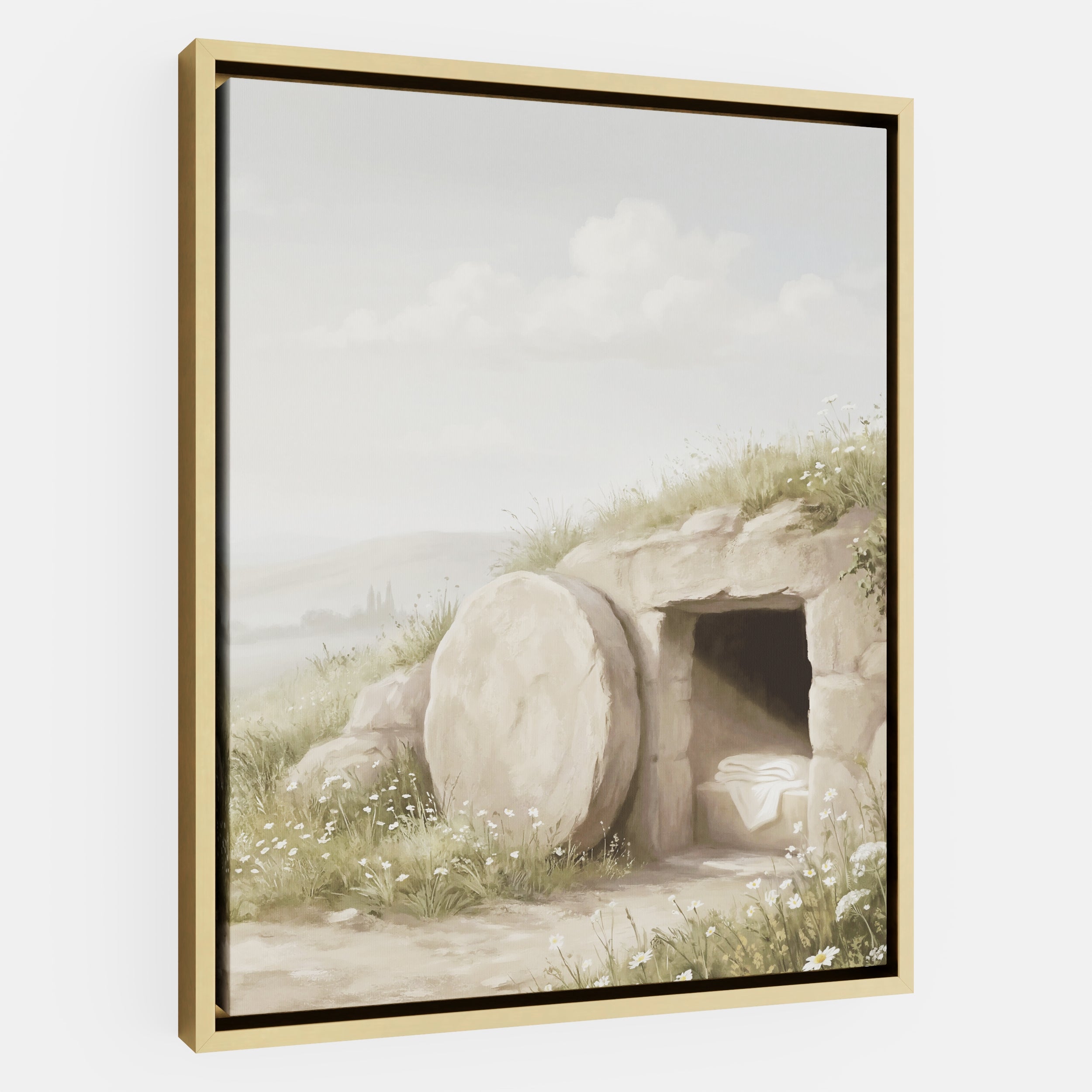 The Stone Was Rolled Away - Canvas