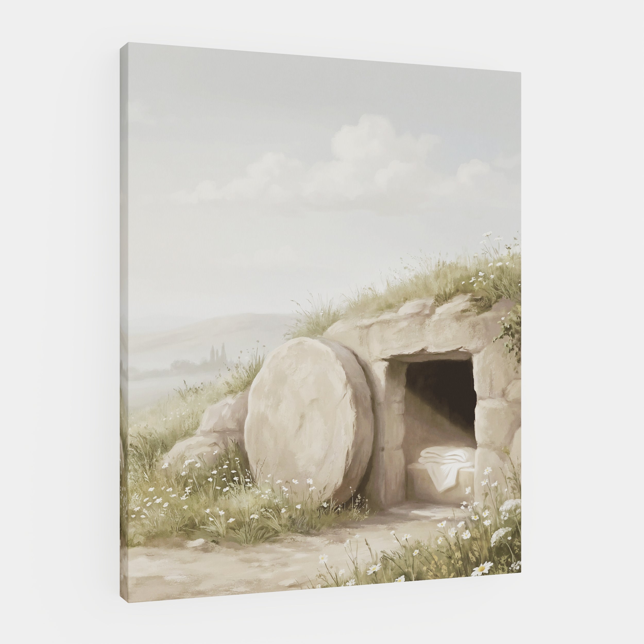 The Stone Was Rolled Away - Canvas