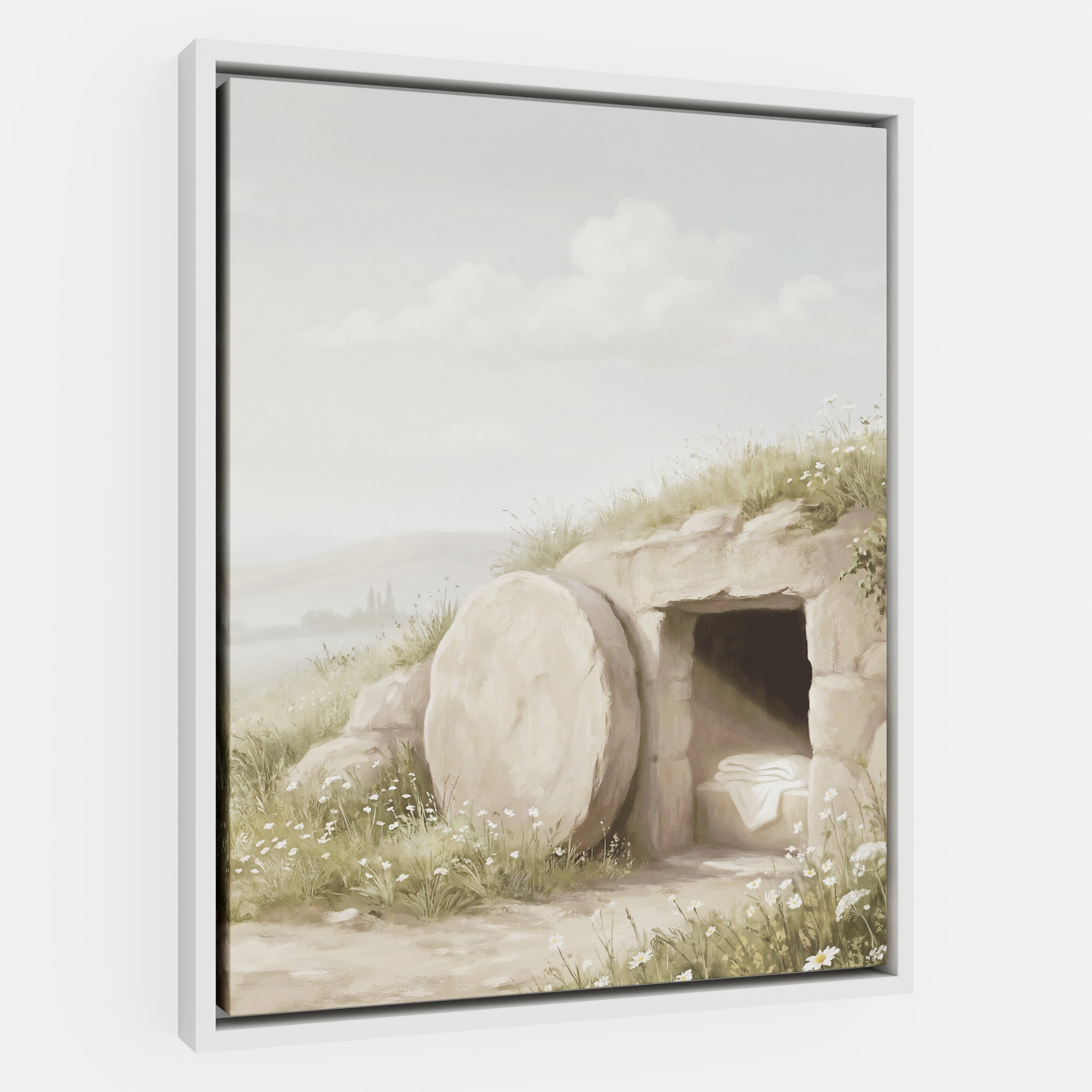 The Stone Was Rolled Away - Canvas
