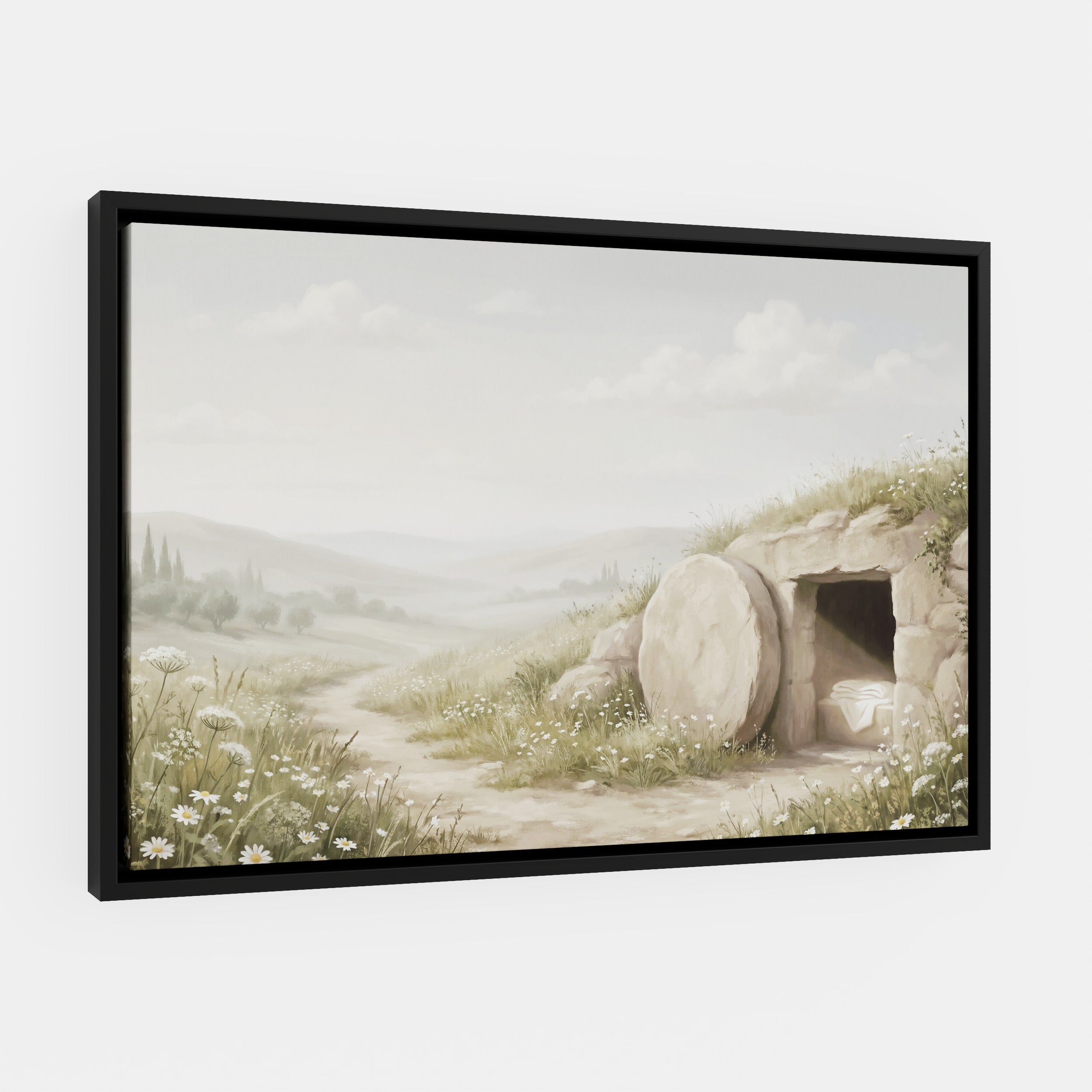The Stone Was Rolled Away - Canvas
