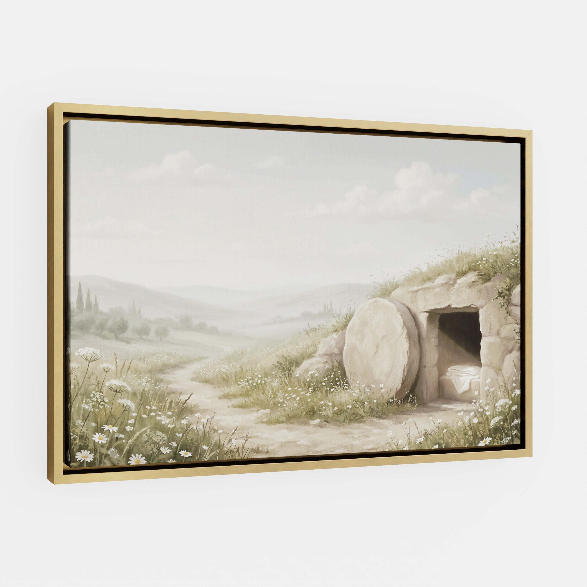 The Stone Was Rolled Away - Canvas