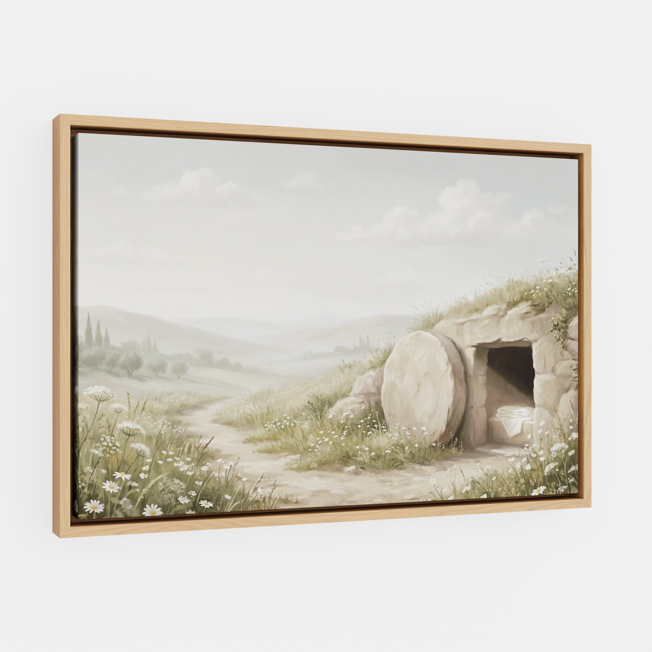 The Stone Was Rolled Away - Canvas
