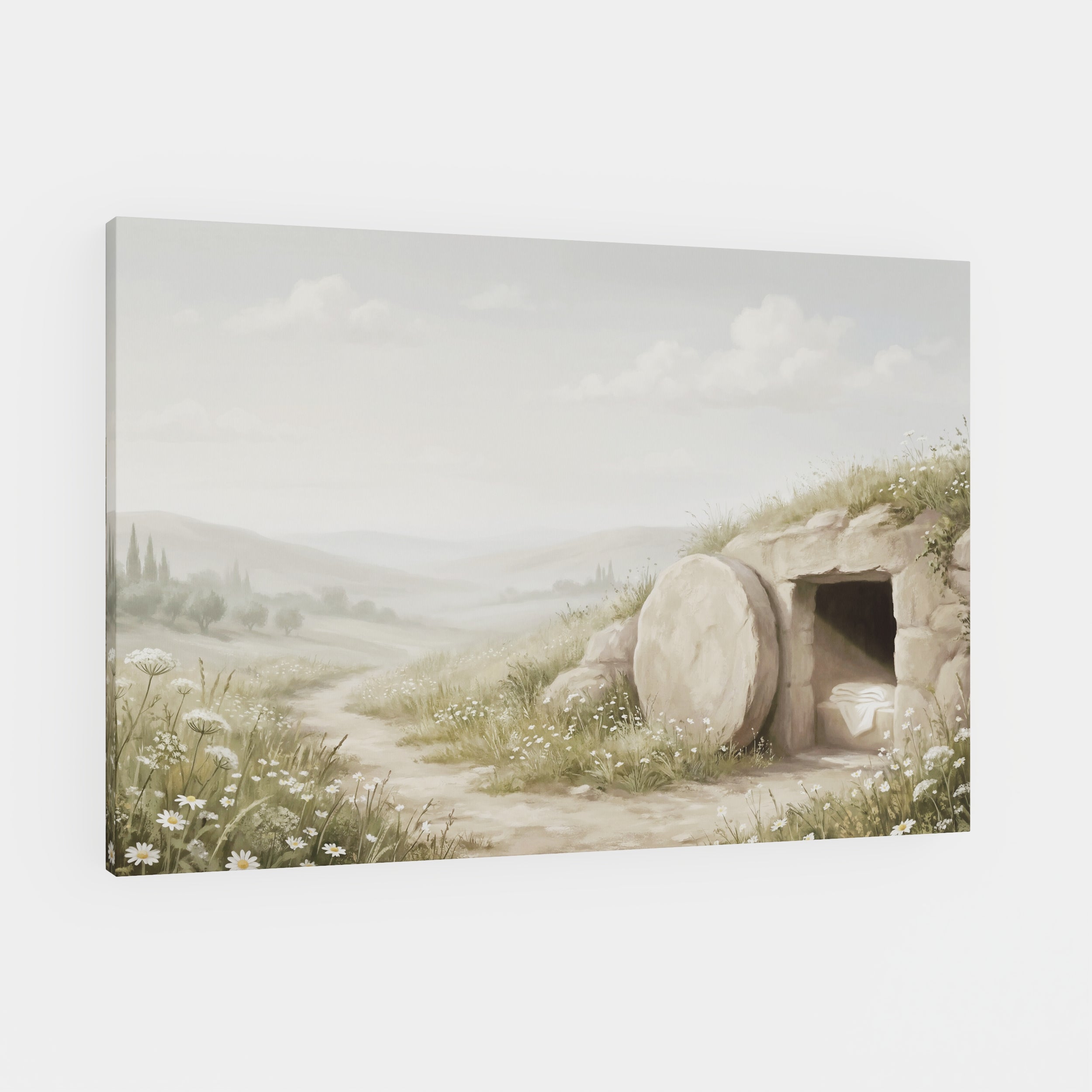 The Stone Was Rolled Away - Canvas