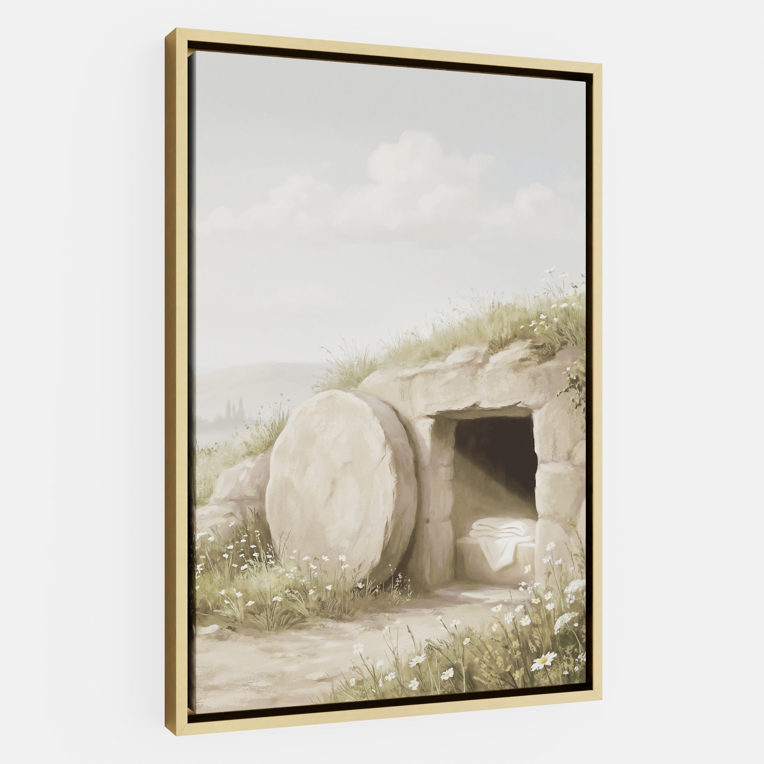 The Stone Was Rolled Away - Canvas