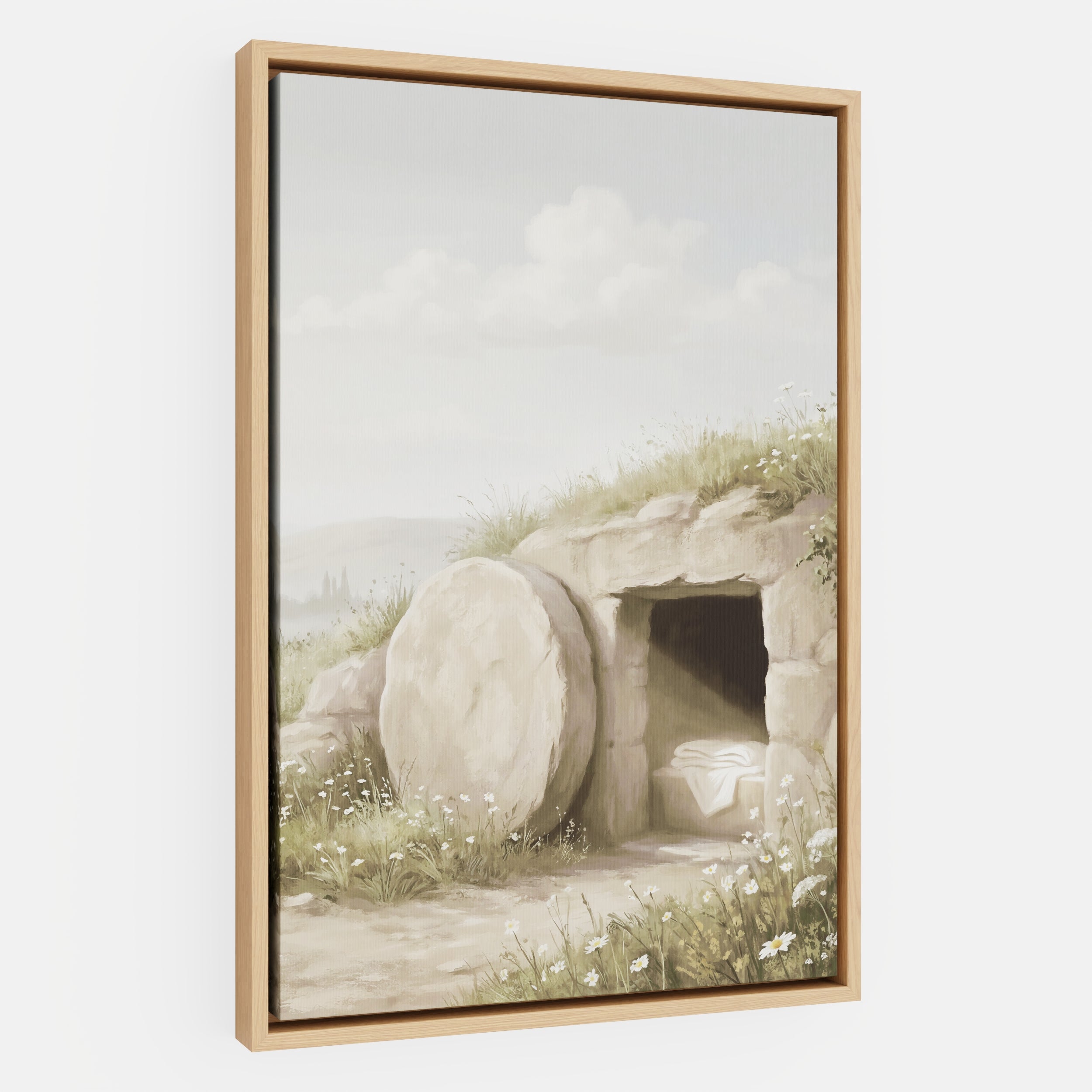 The Stone Was Rolled Away - Canvas