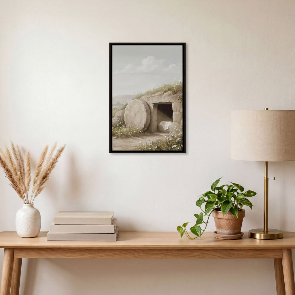 The Stone Was Rolled Away - Canvas