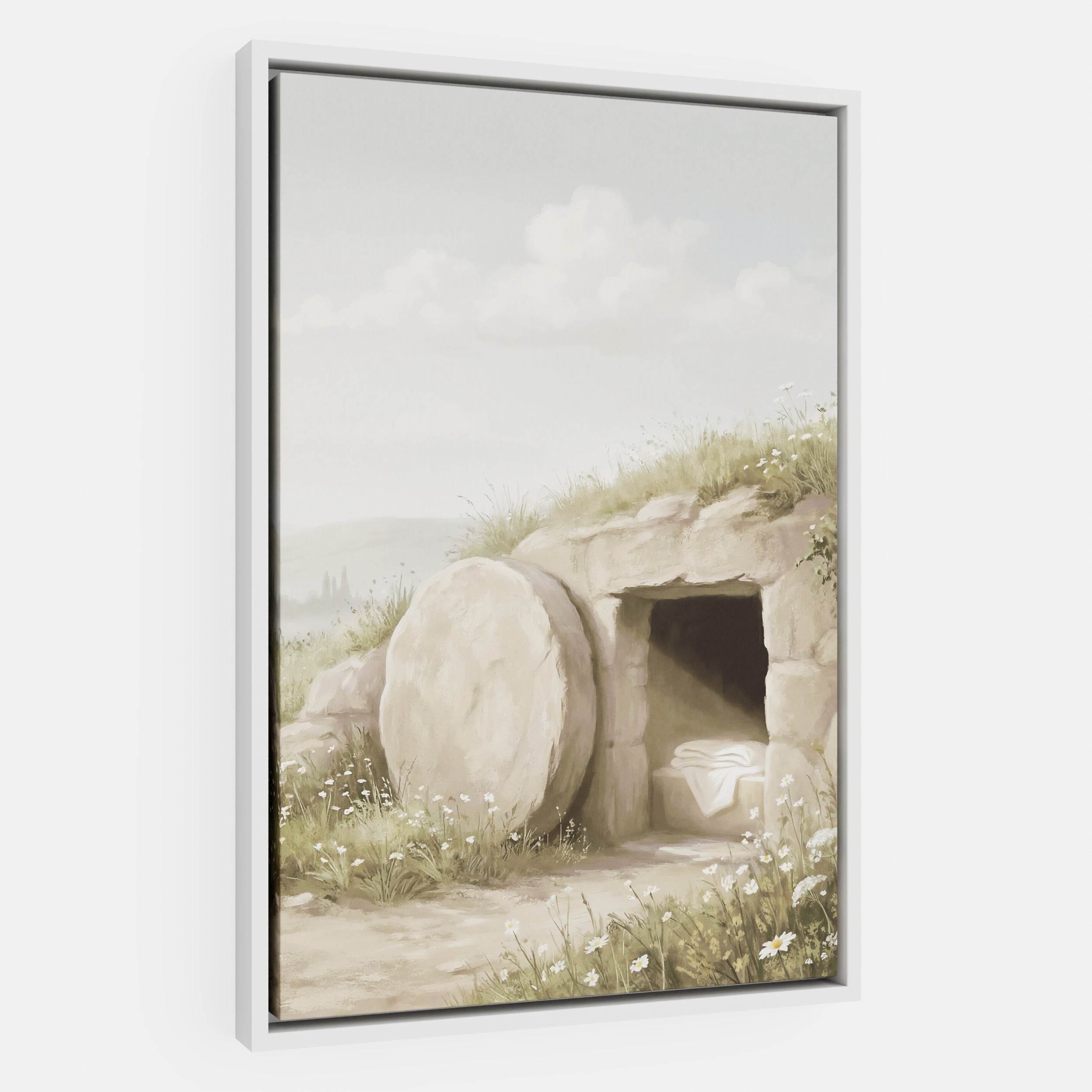 The Stone Was Rolled Away - Canvas