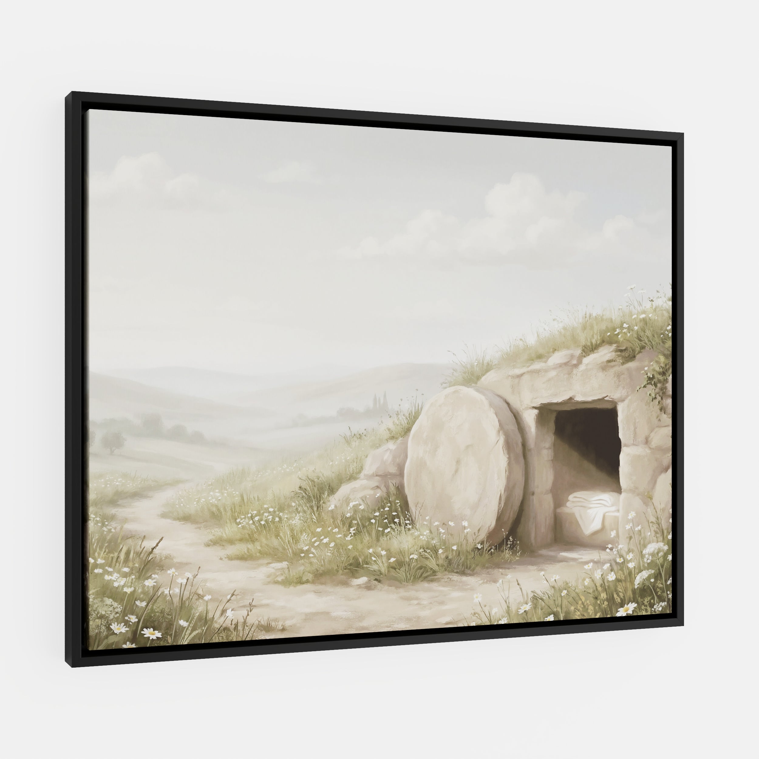 The Stone Was Rolled Away - Canvas