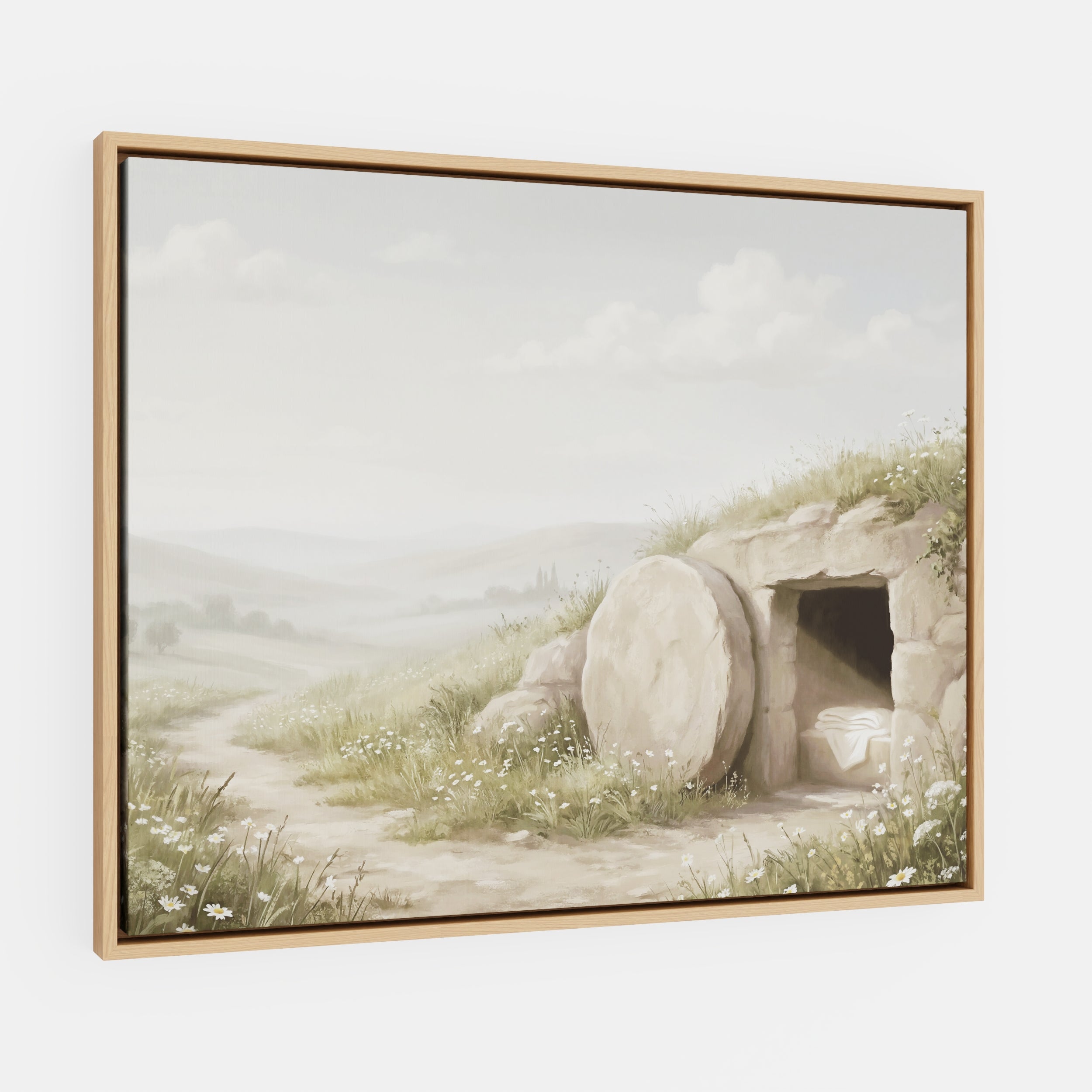 The Stone Was Rolled Away - Canvas