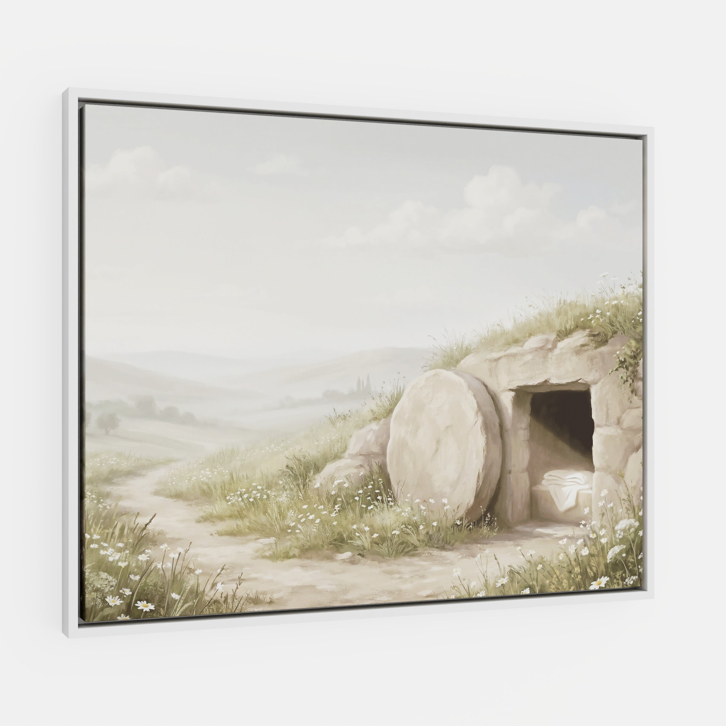 The Stone Was Rolled Away - Canvas