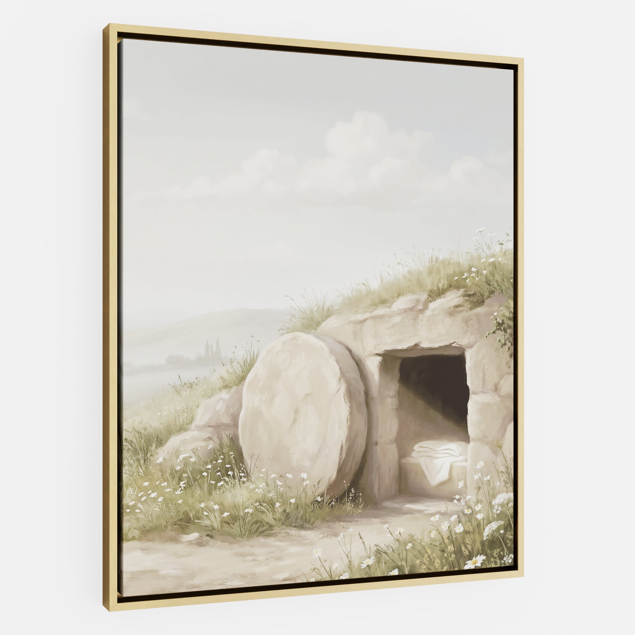 The Stone Was Rolled Away - Canvas