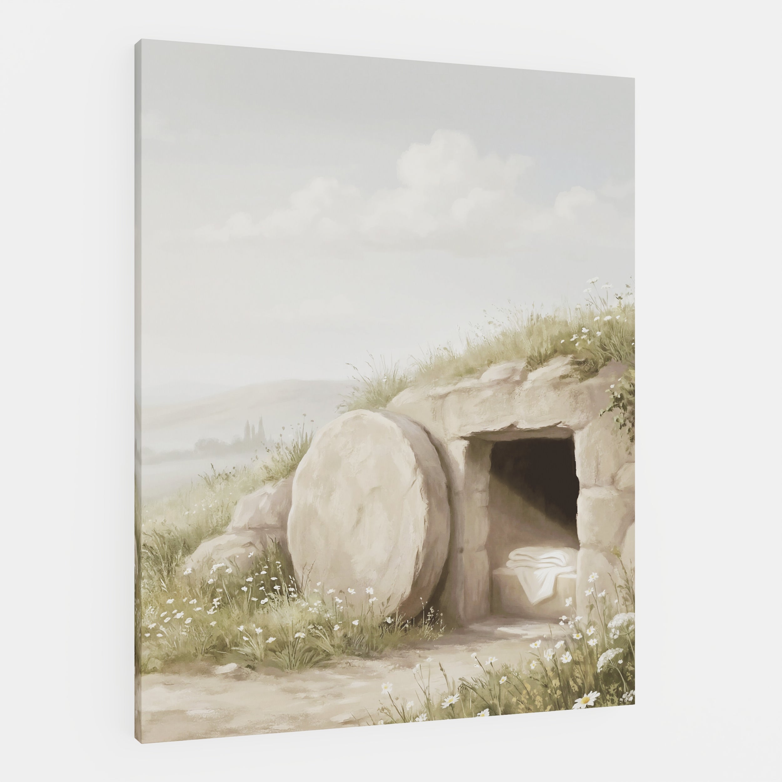 The Stone Was Rolled Away - Canvas