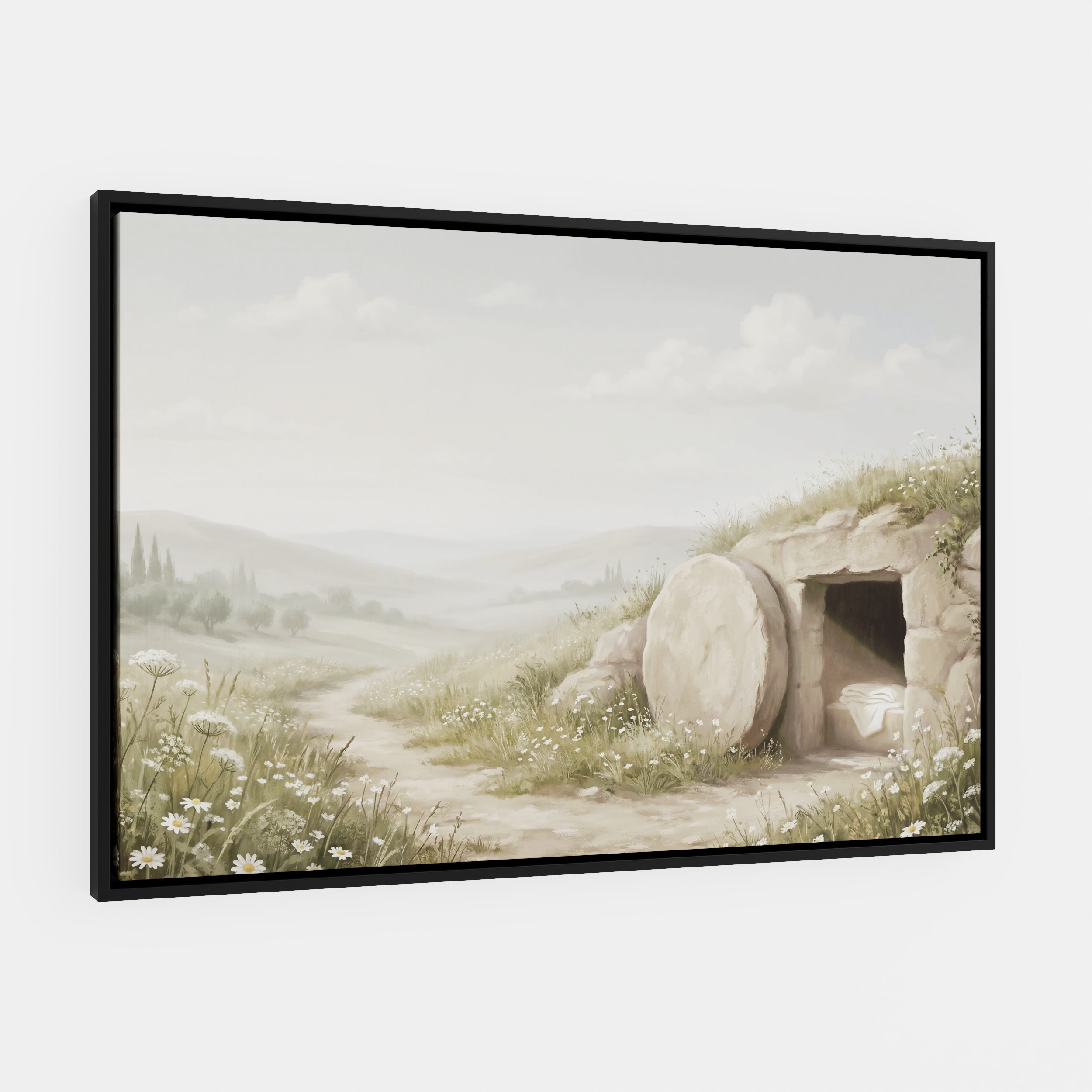 The Stone Was Rolled Away - Canvas