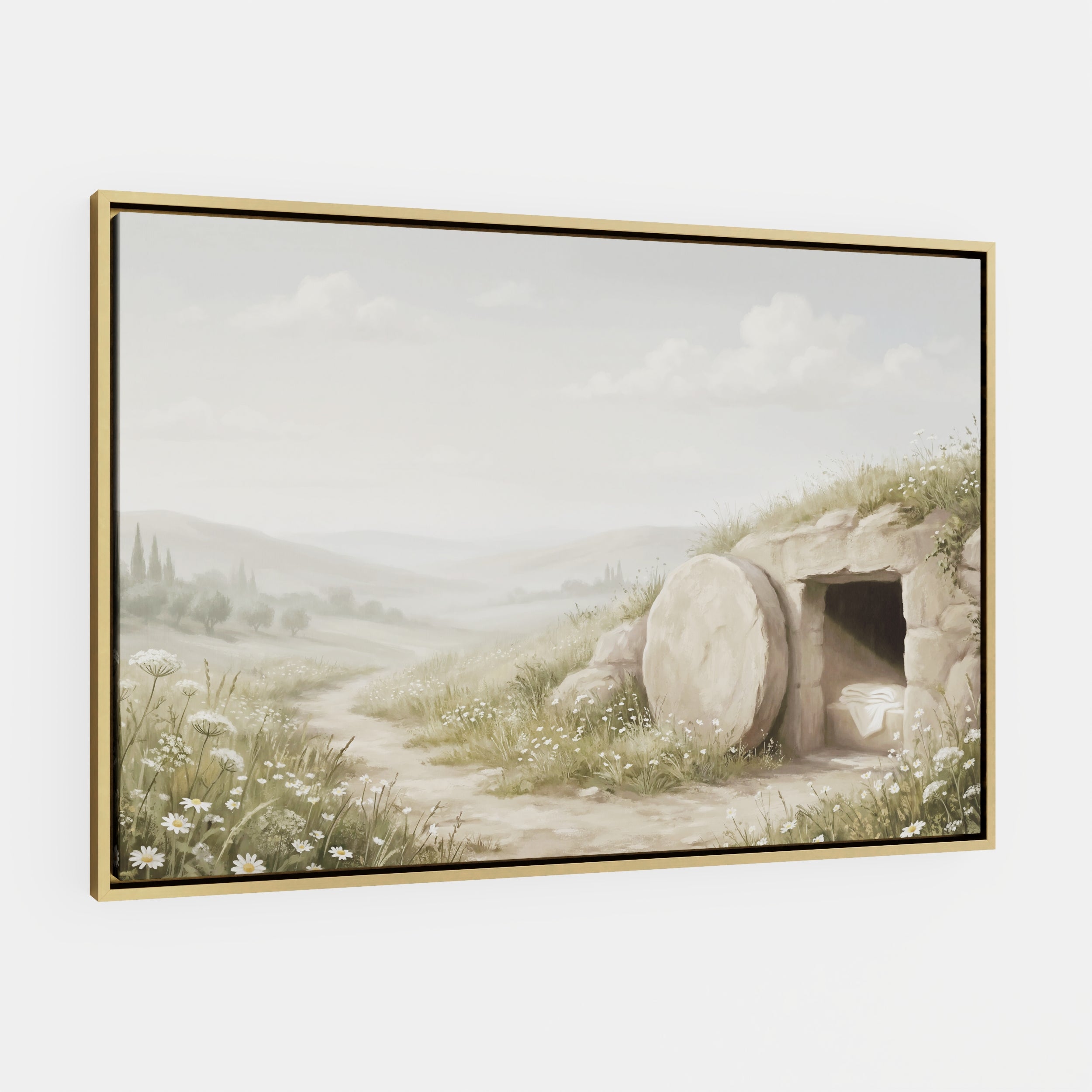 The Stone Was Rolled Away - Canvas