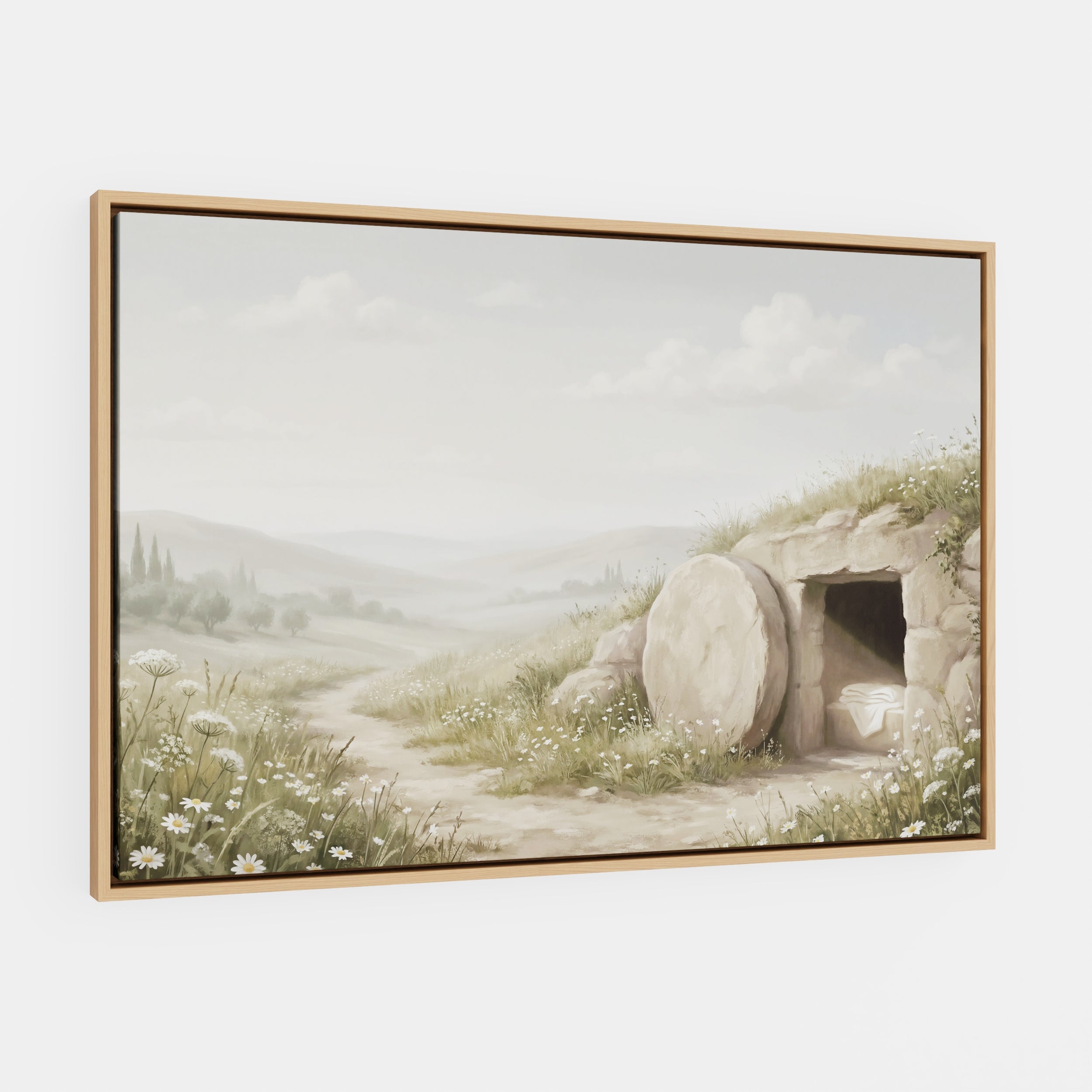 The Stone Was Rolled Away - Canvas