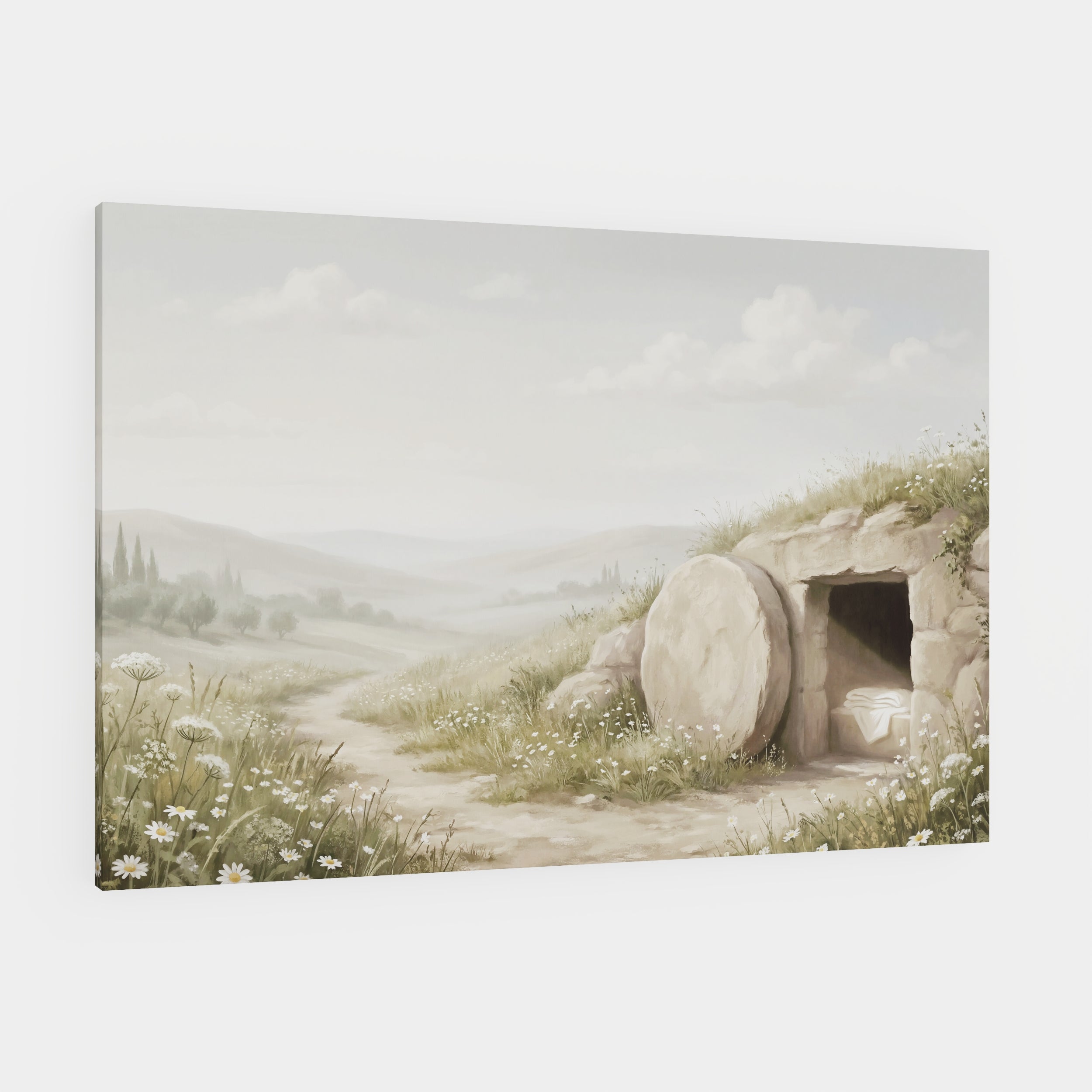 The Stone Was Rolled Away - Canvas