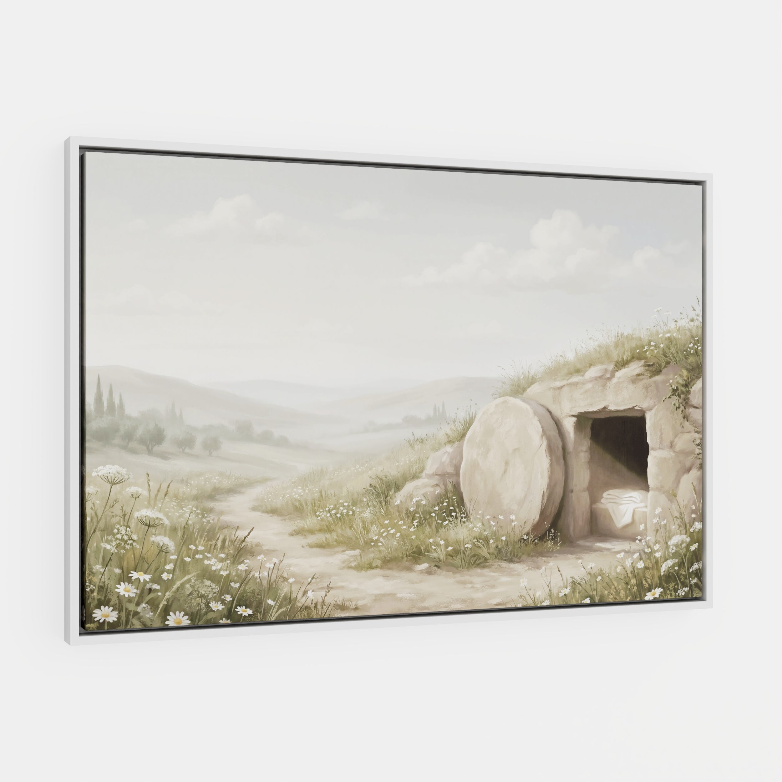 The Stone Was Rolled Away - Canvas