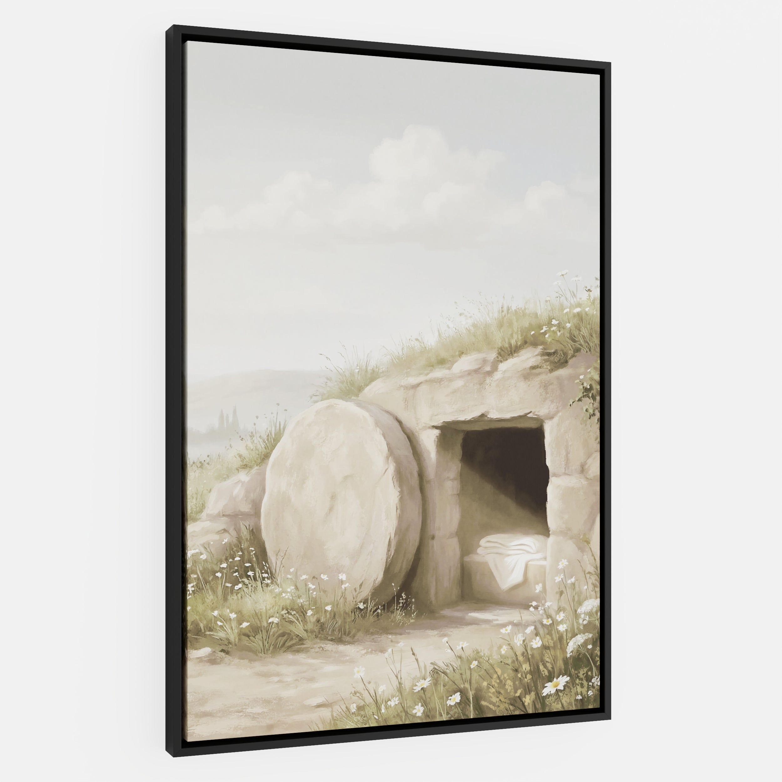 The Stone Was Rolled Away - Canvas
