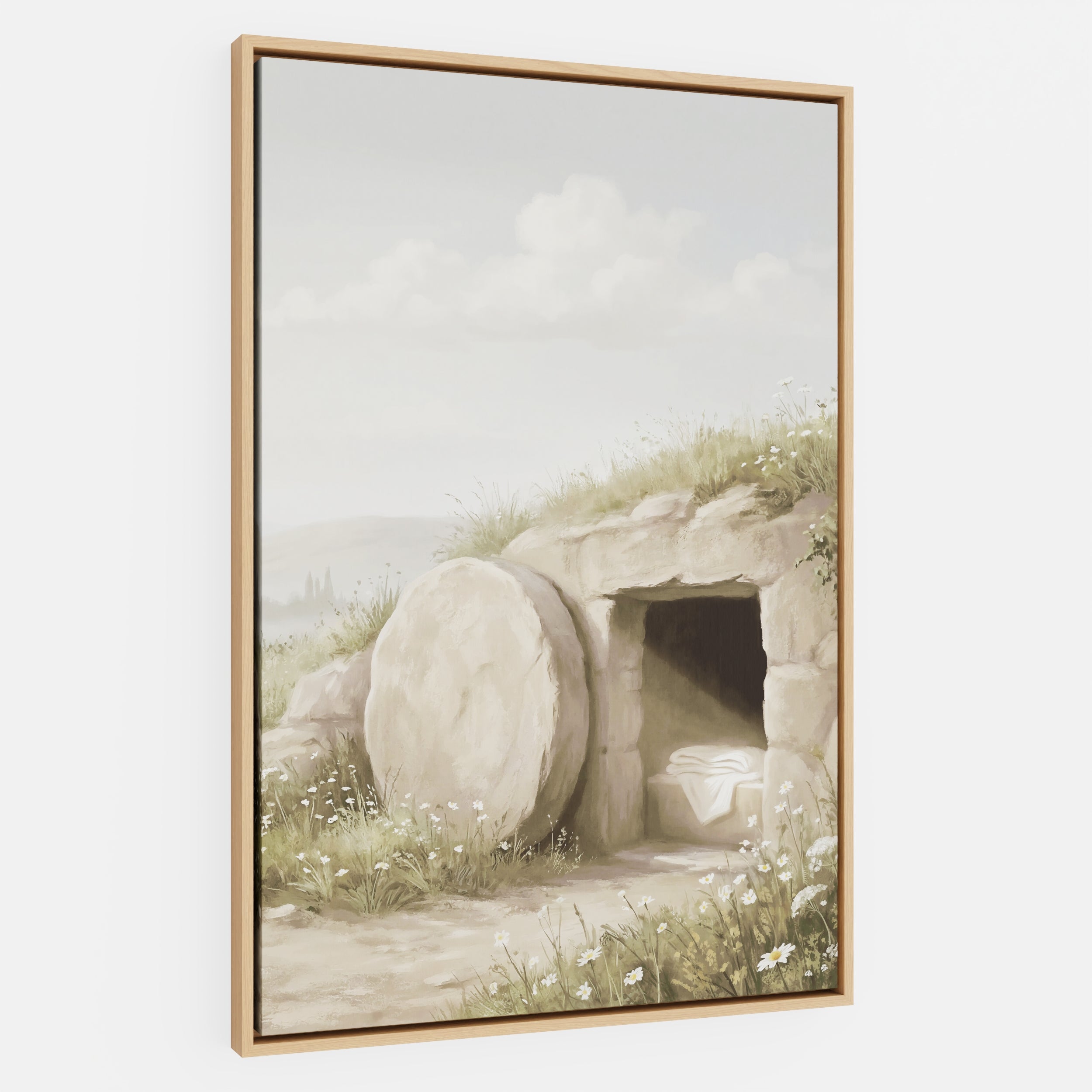 The Stone Was Rolled Away - Canvas
