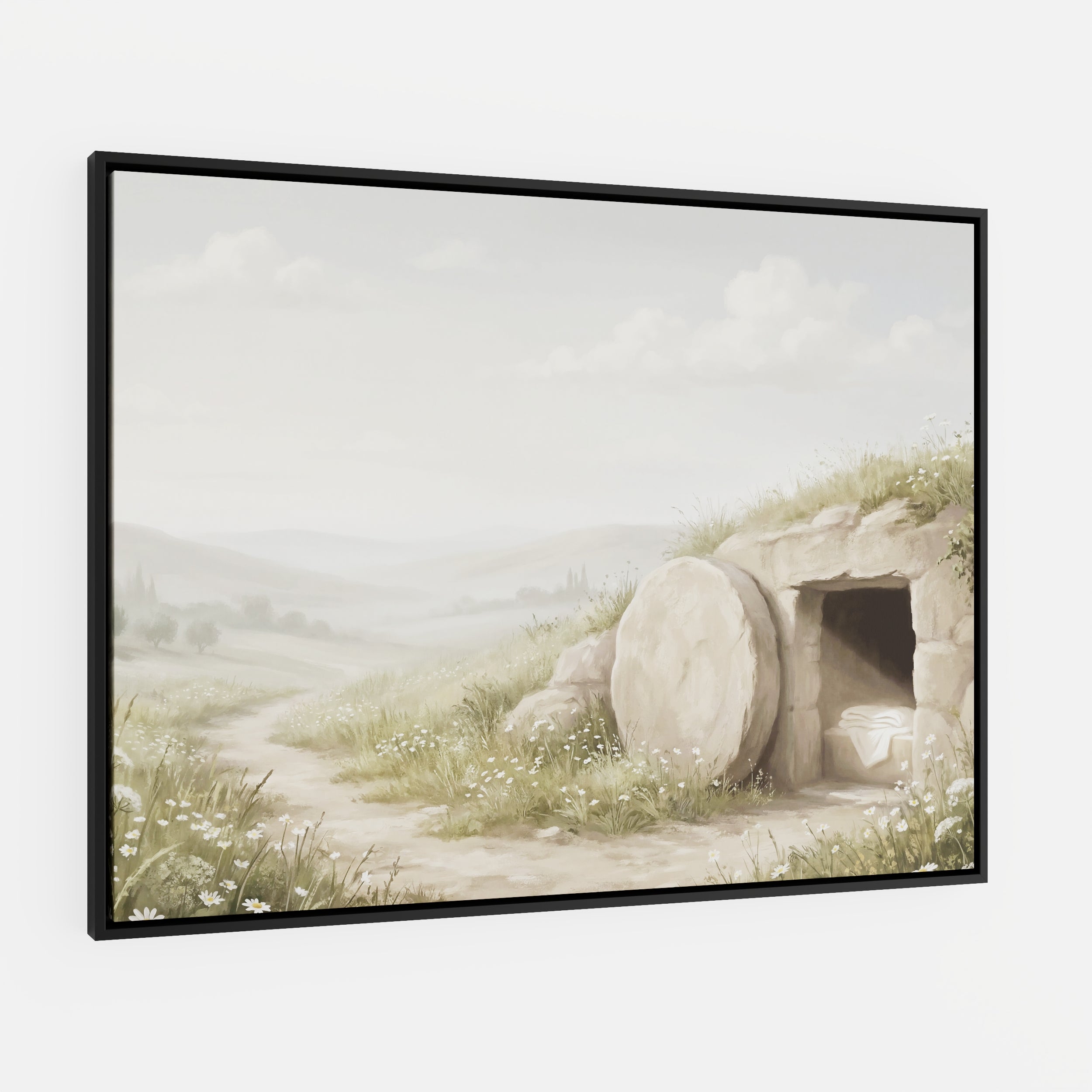 The Stone Was Rolled Away - Canvas