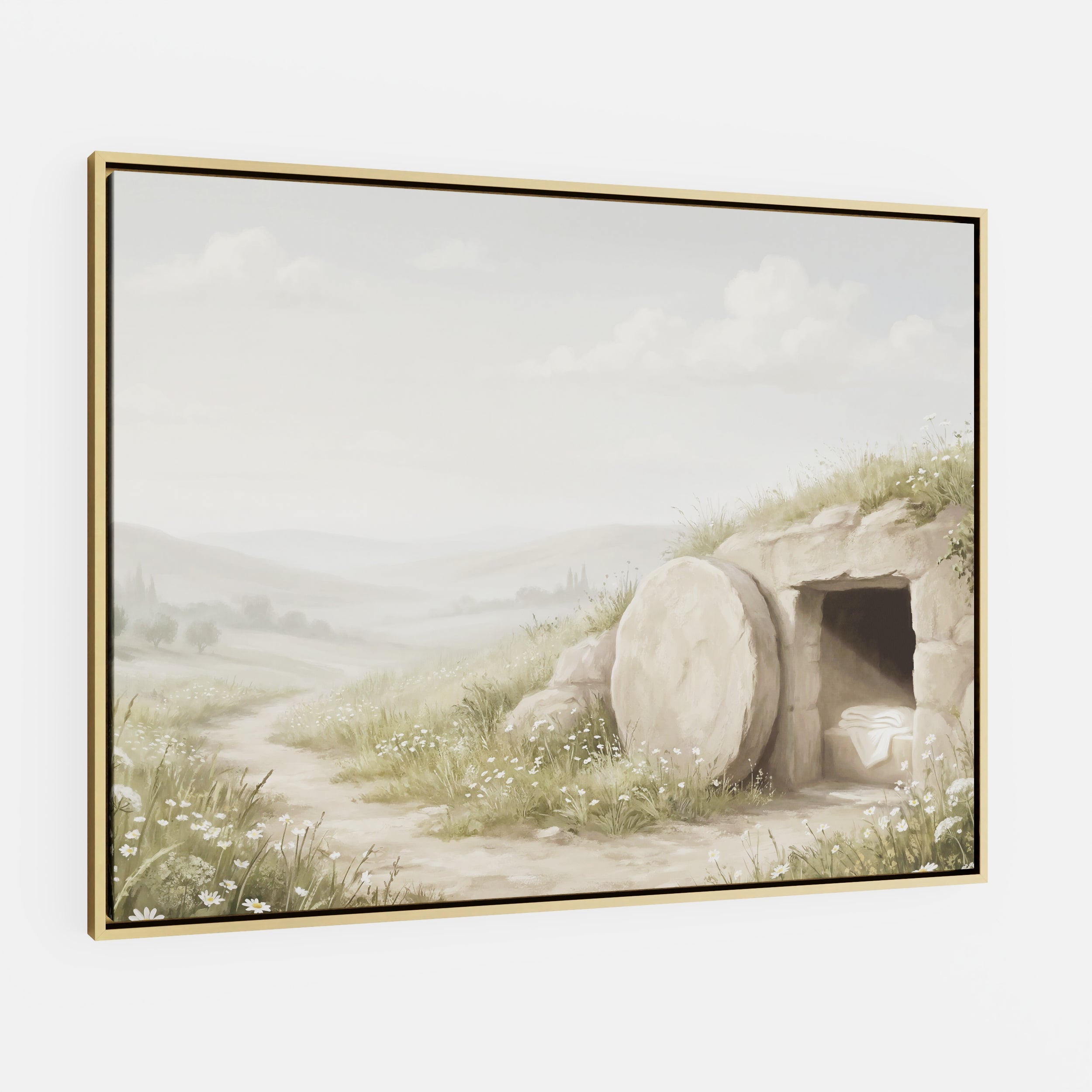 The Stone Was Rolled Away - Canvas