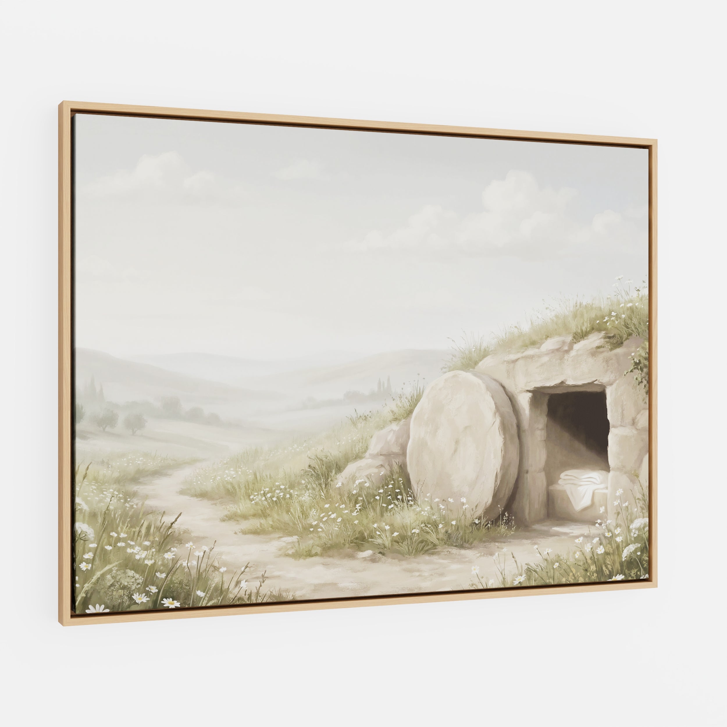 The Stone Was Rolled Away - Canvas