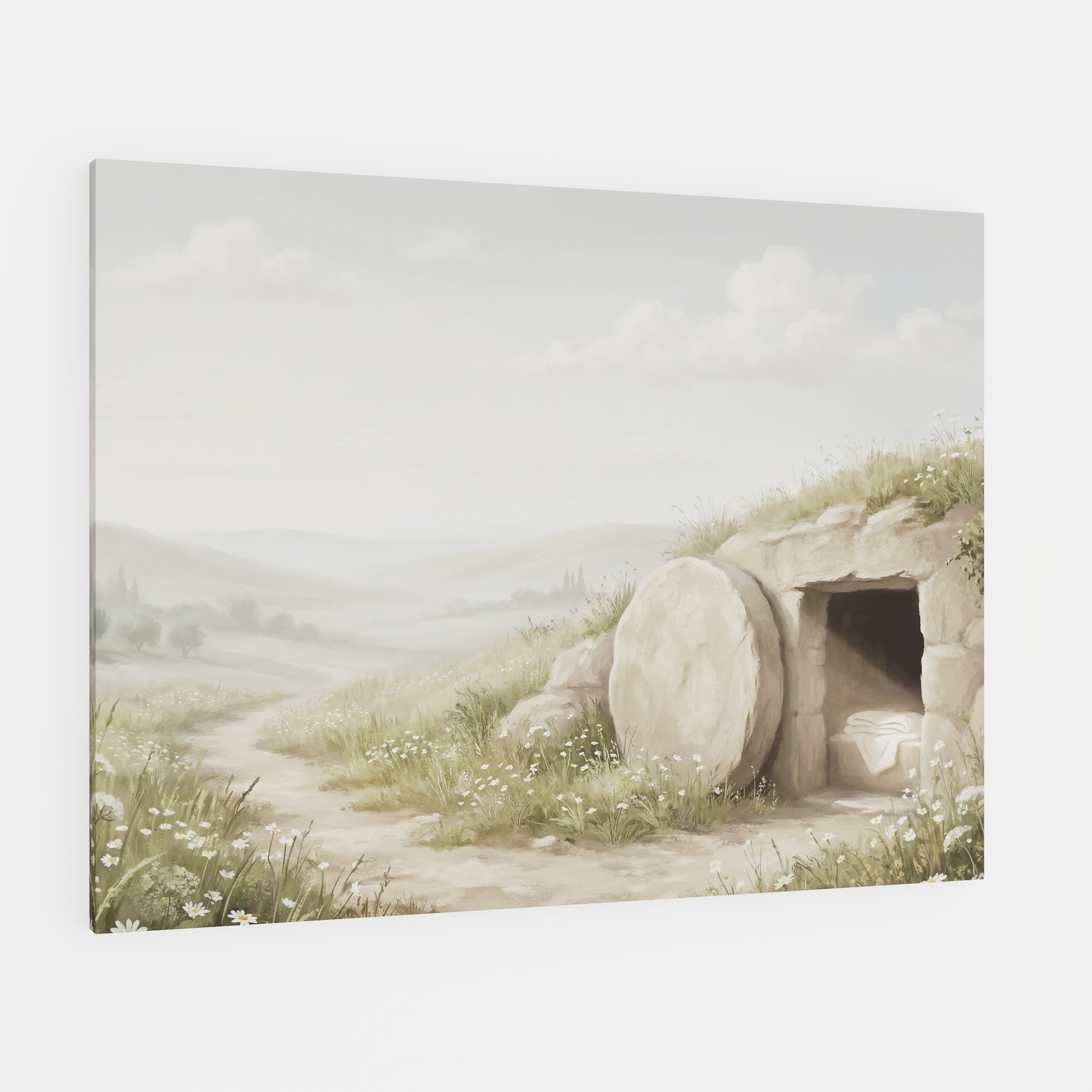 The Stone Was Rolled Away - Canvas