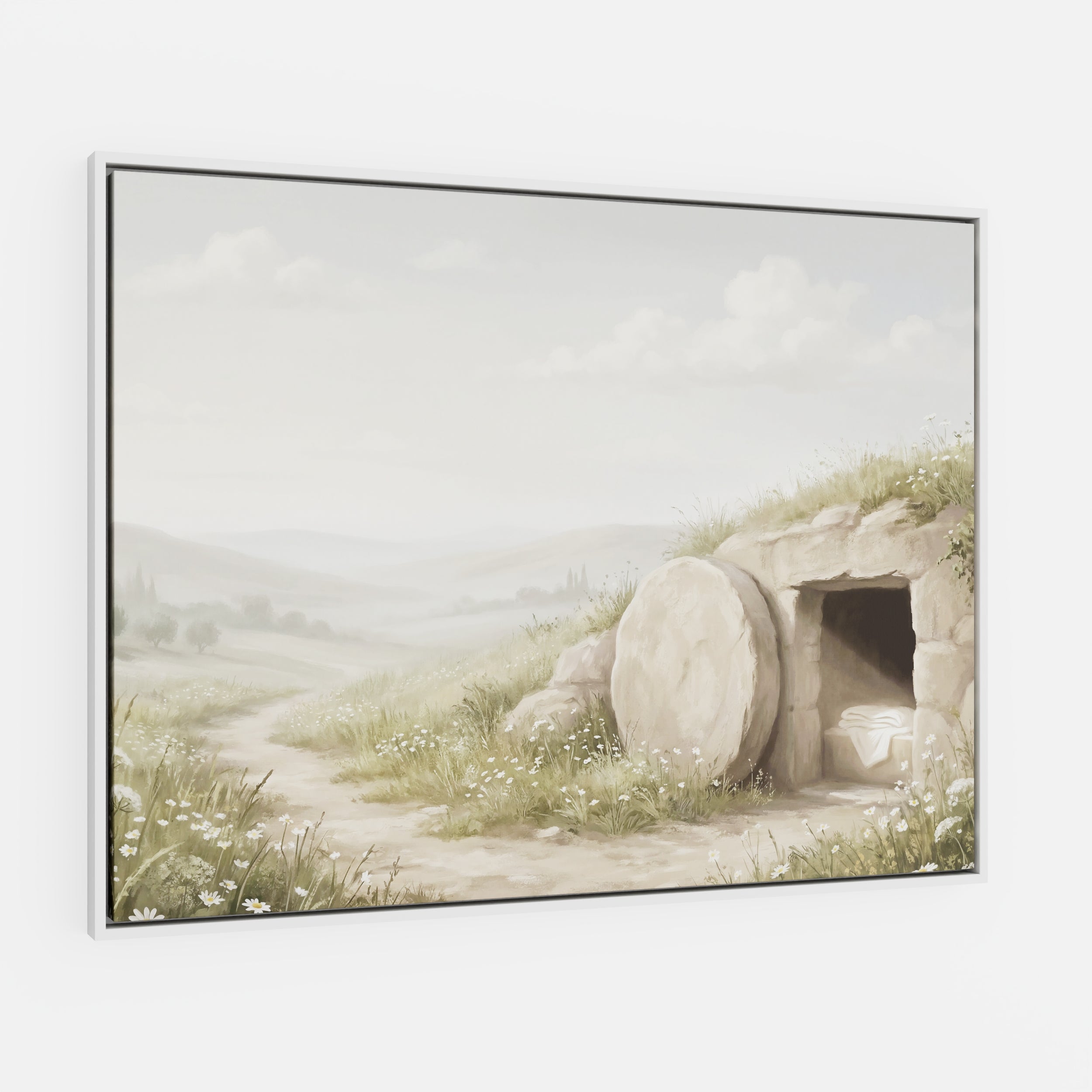 The Stone Was Rolled Away - Canvas