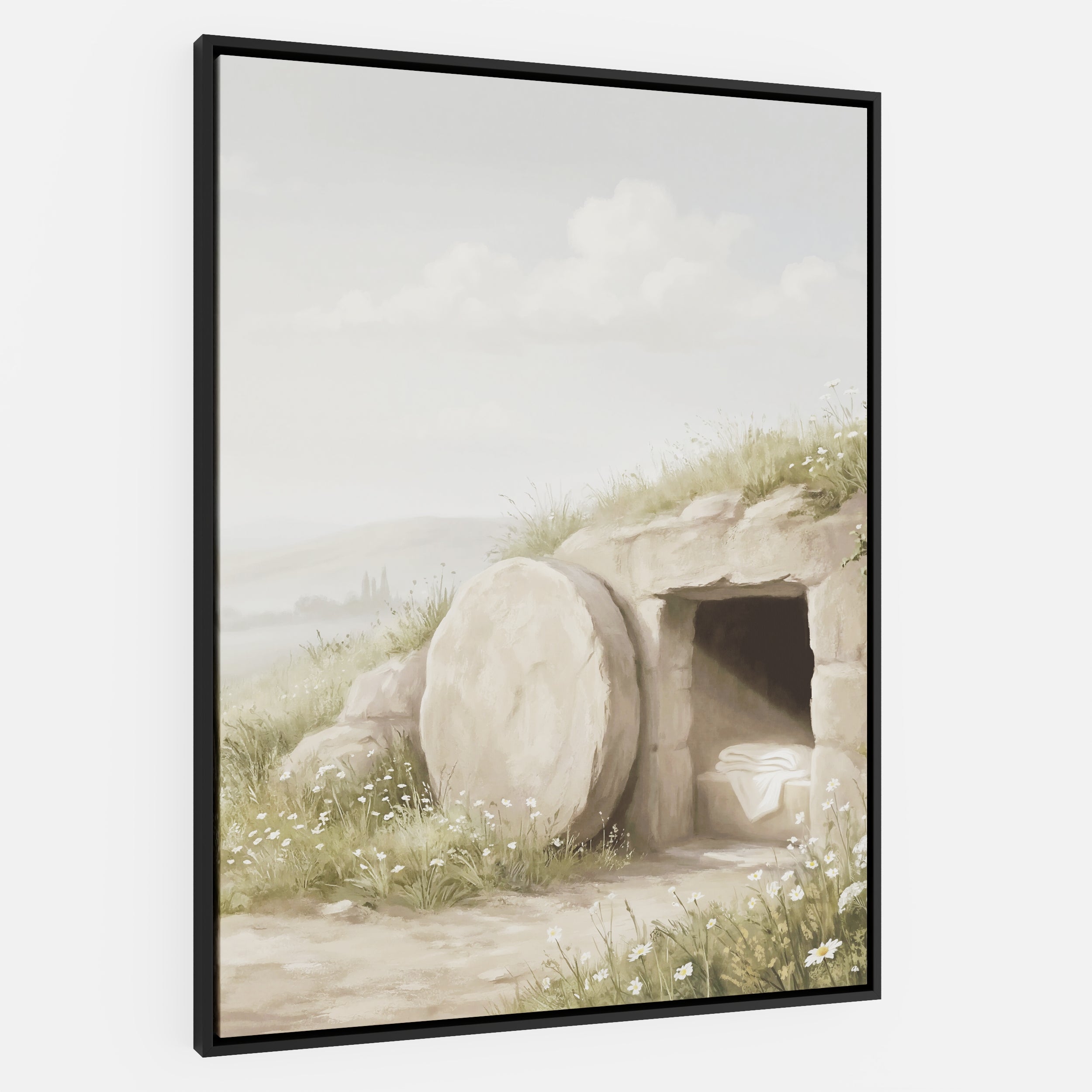 The Stone Was Rolled Away - Canvas