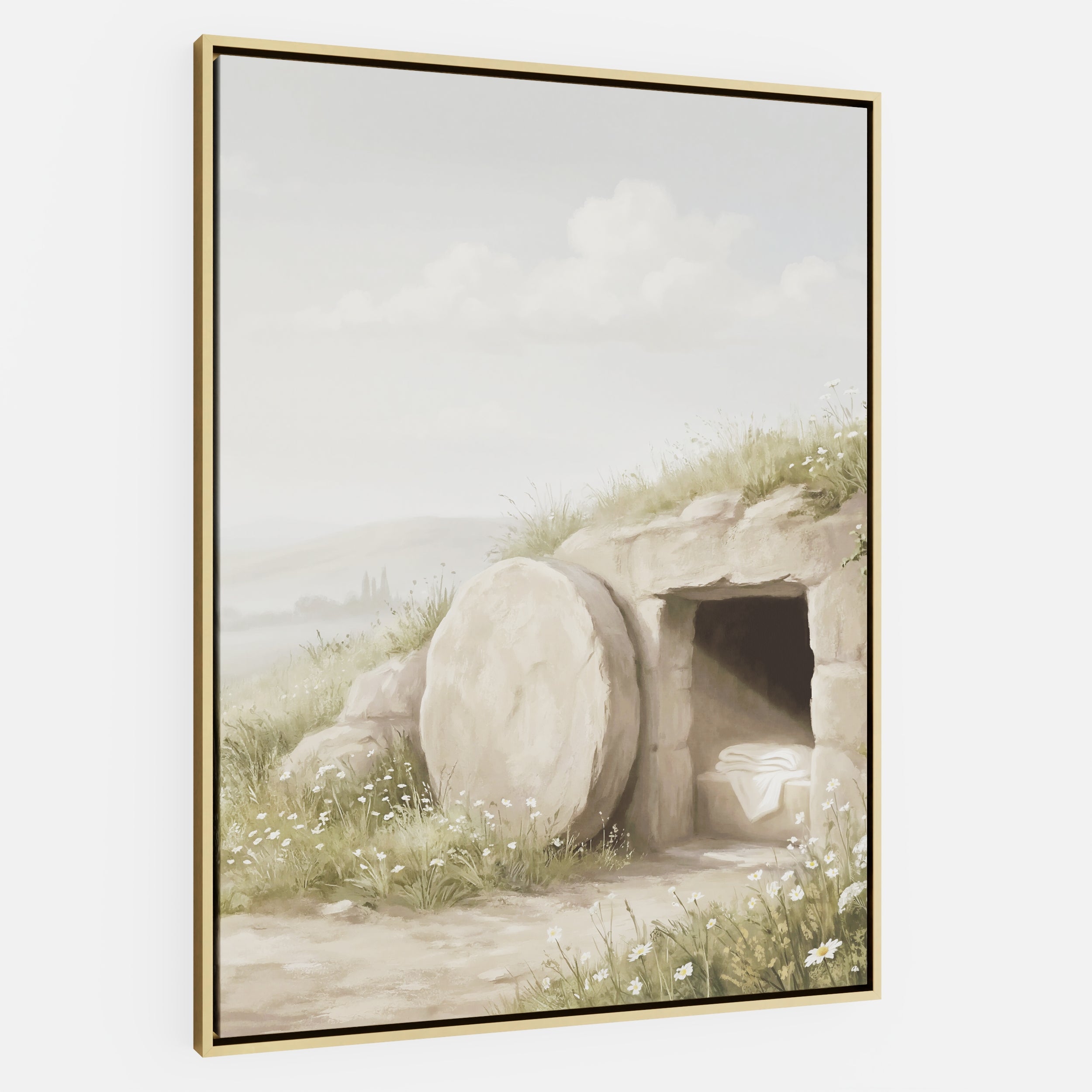 The Stone Was Rolled Away - Canvas