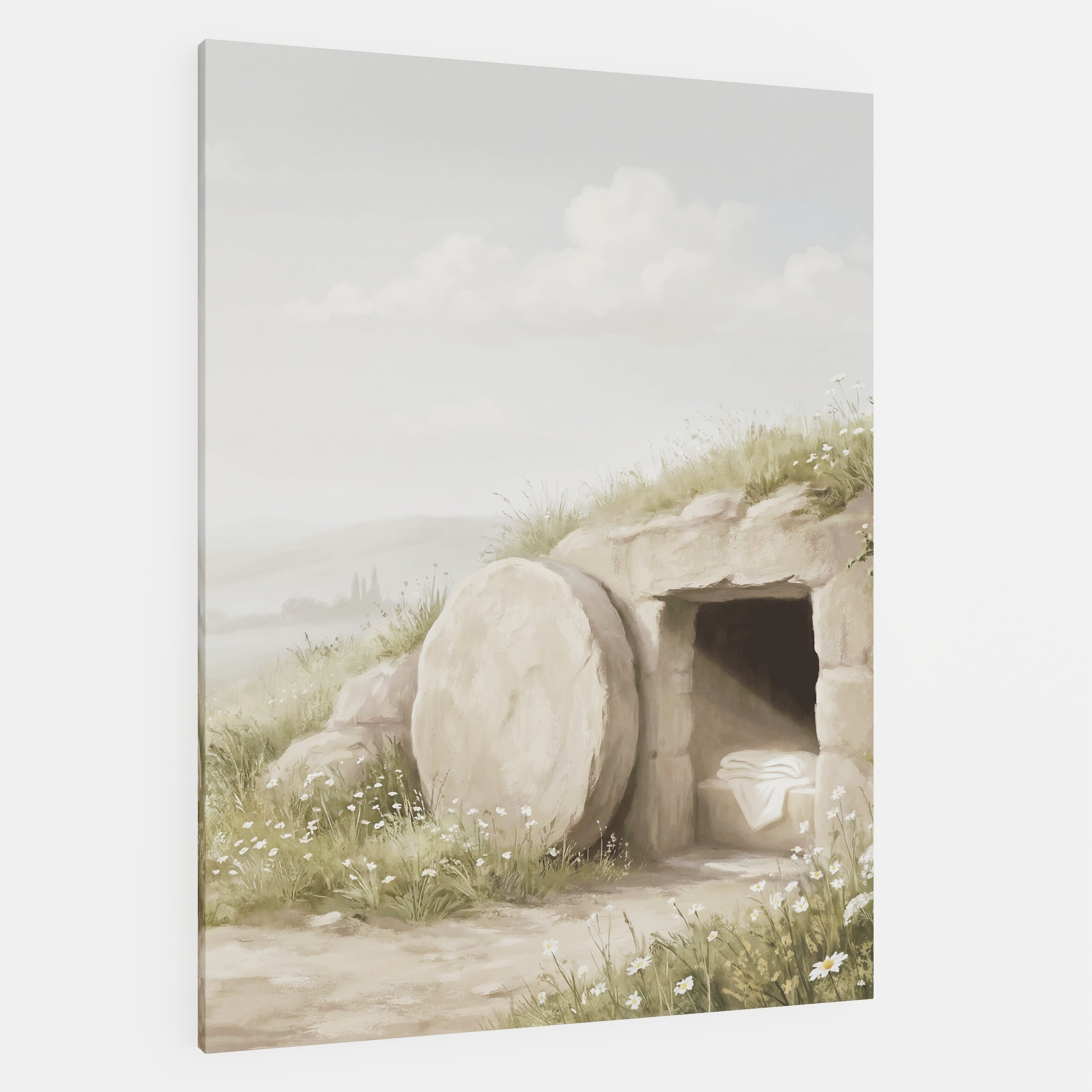The Stone Was Rolled Away - Canvas