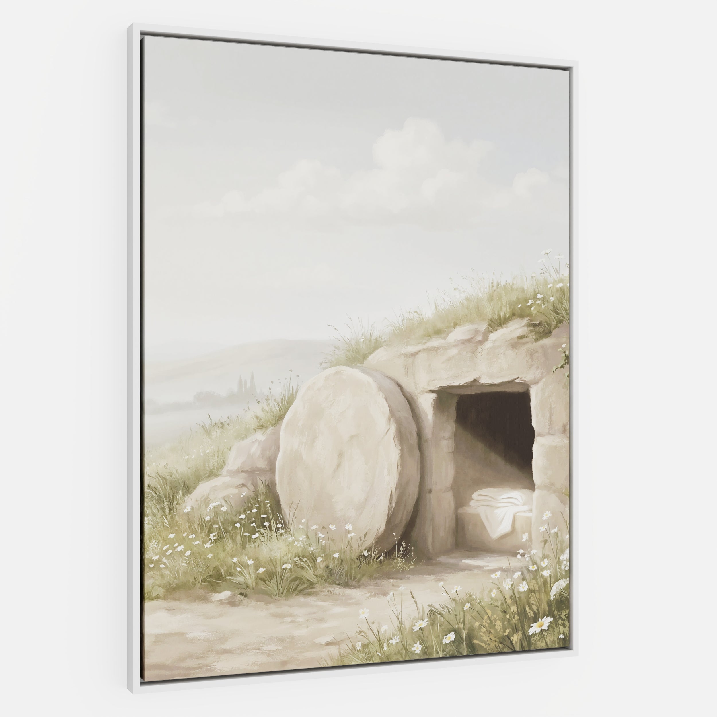 The Stone Was Rolled Away - Canvas