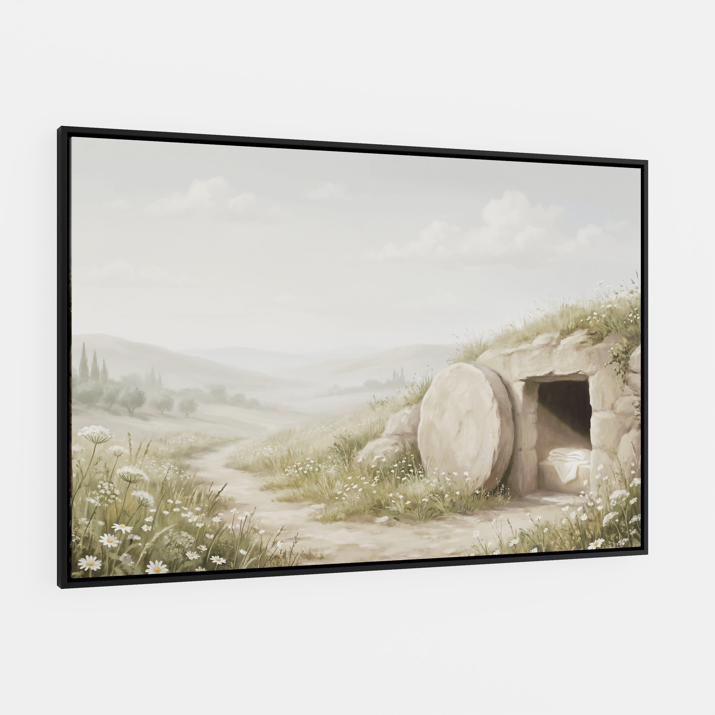 The Stone Was Rolled Away - Canvas