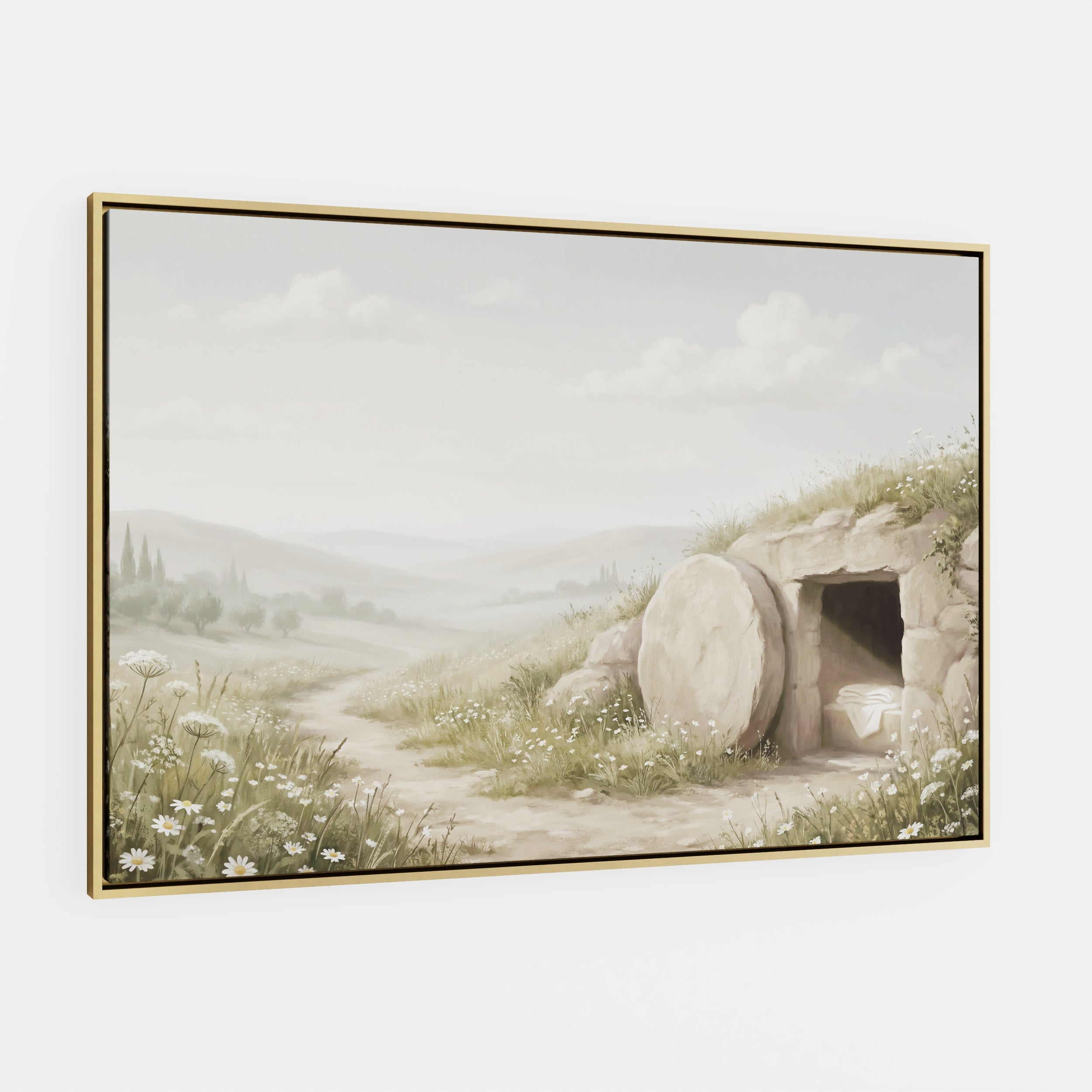 The Stone Was Rolled Away - Canvas