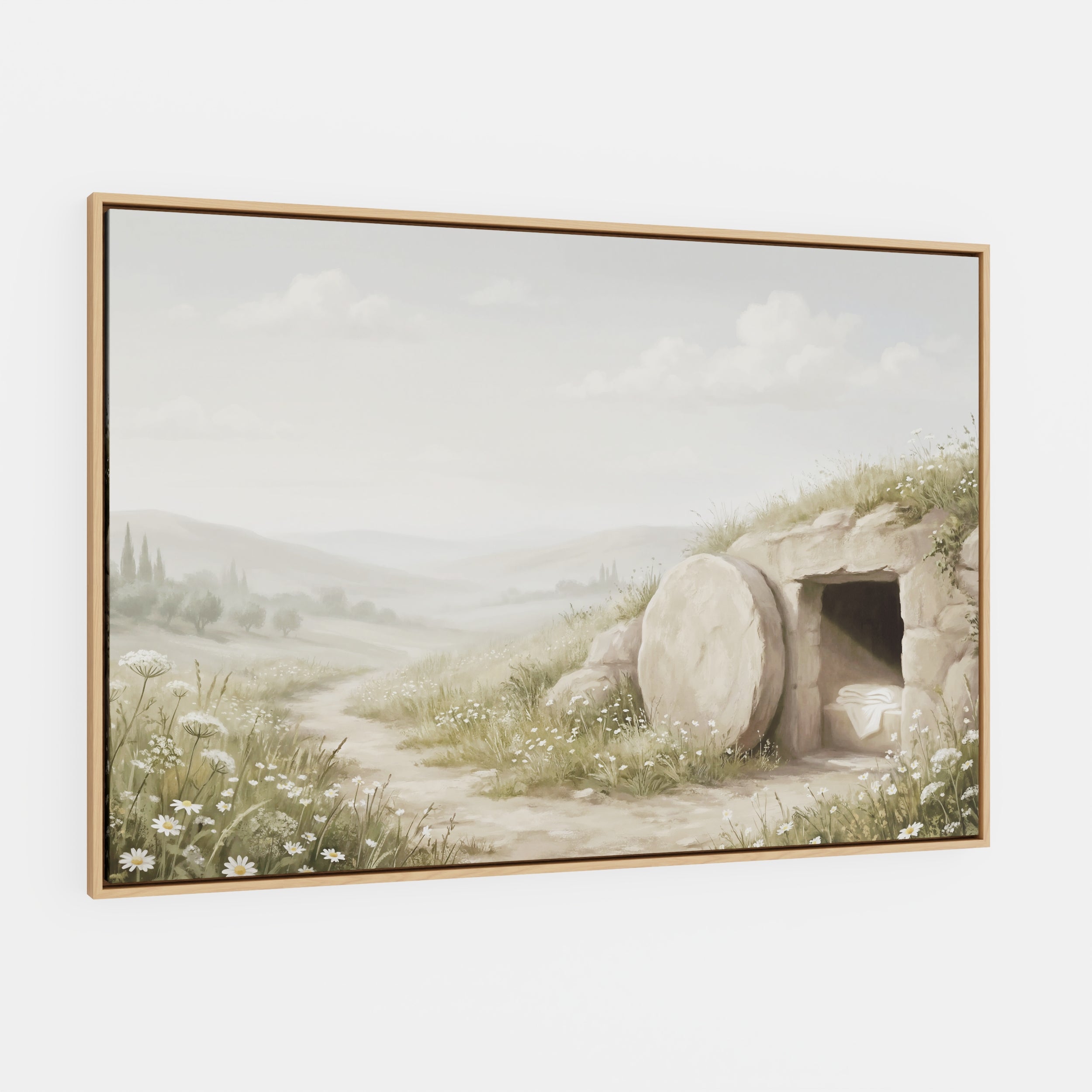 The Stone Was Rolled Away - Canvas