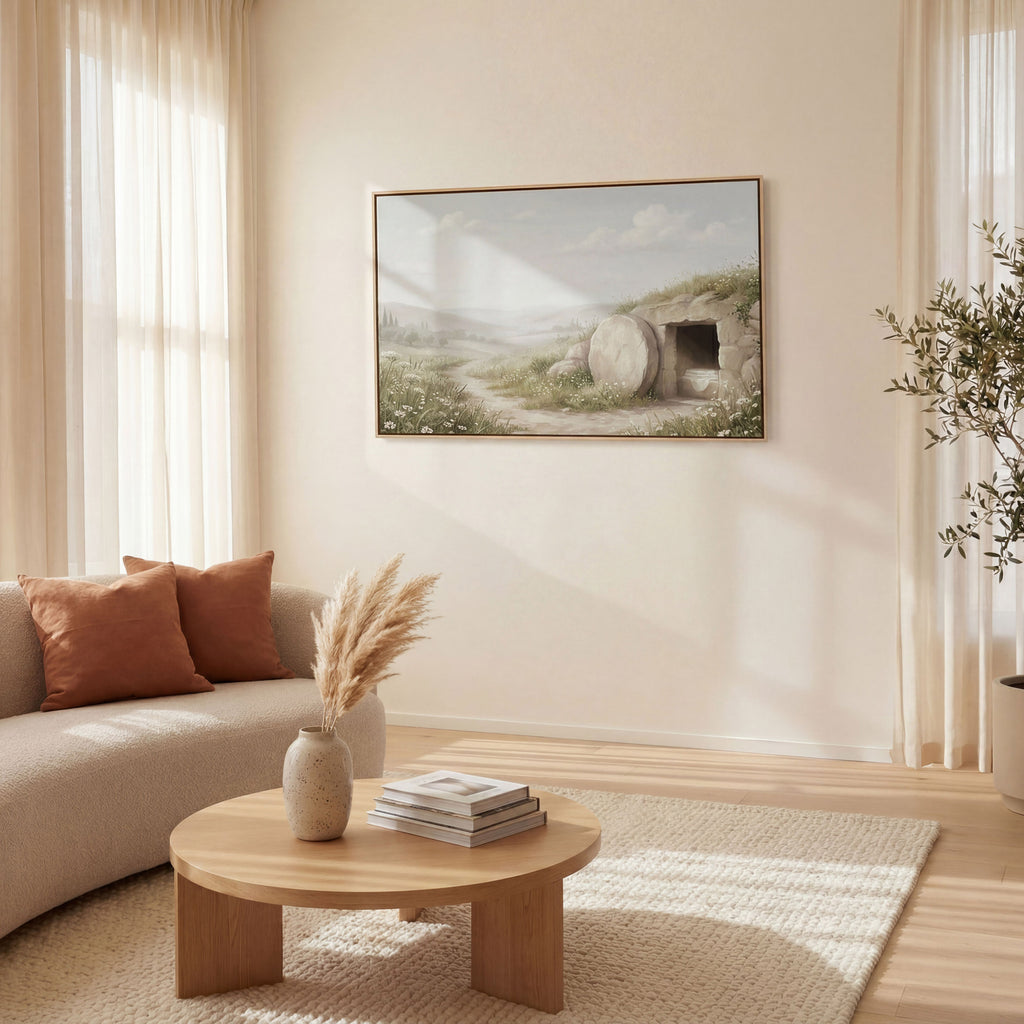 The Stone Was Rolled Away - Canvas