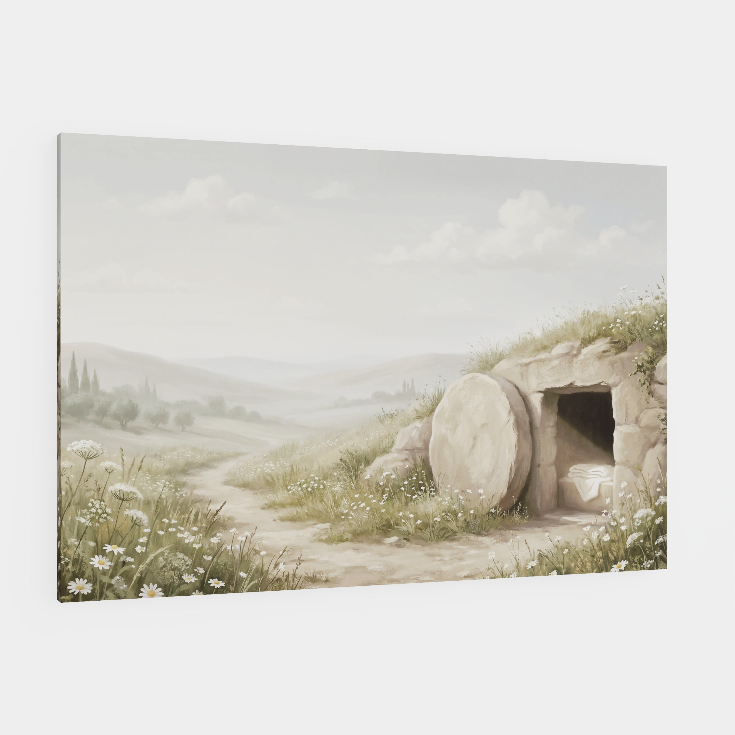 The Stone Was Rolled Away - Canvas
