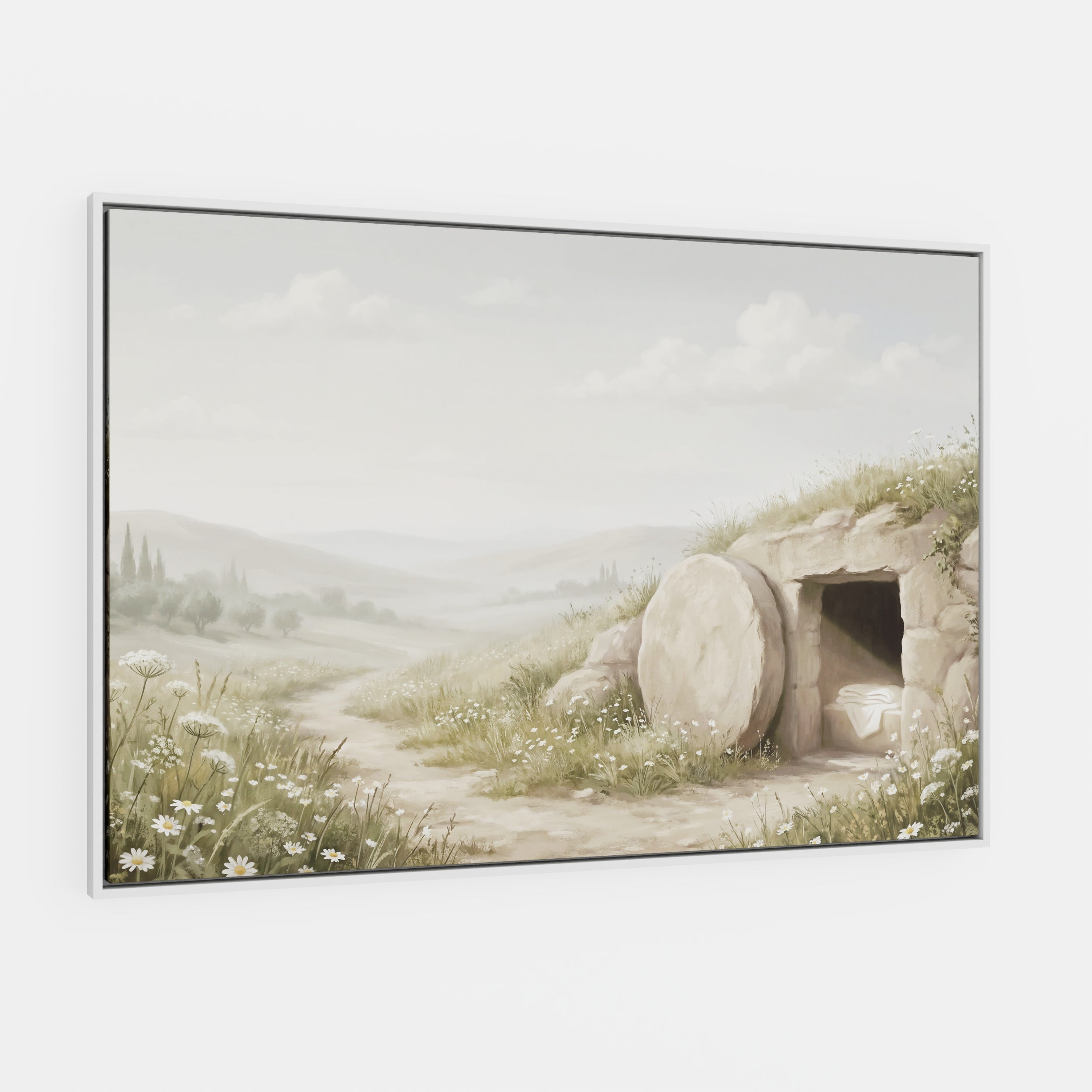 The Stone Was Rolled Away - Canvas