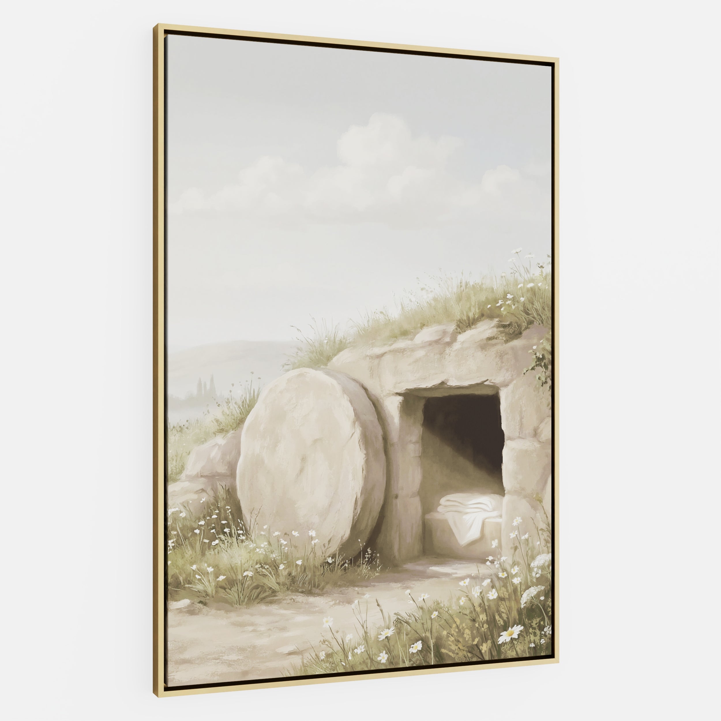 The Stone Was Rolled Away - Canvas
