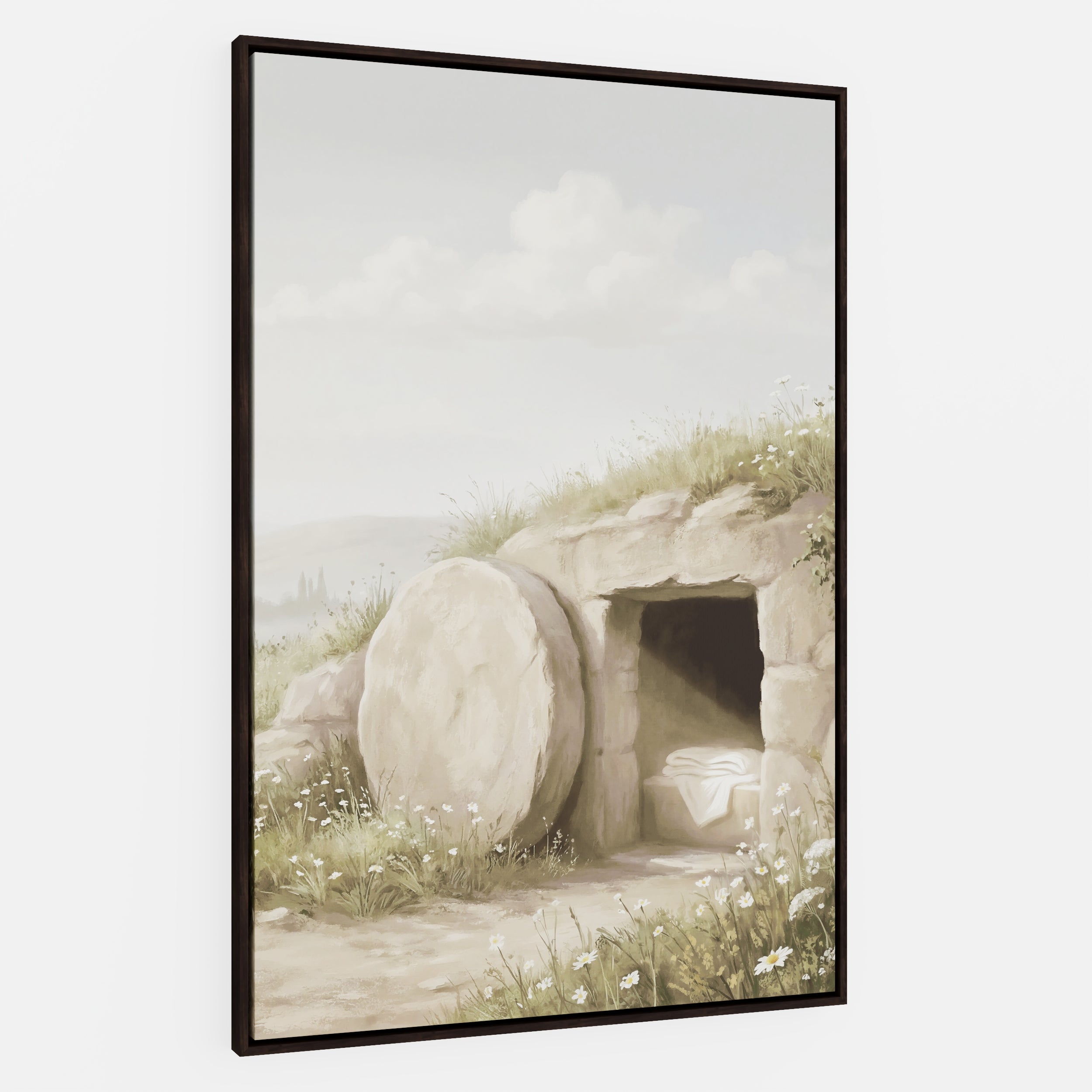 The Stone Was Rolled Away - Canvas