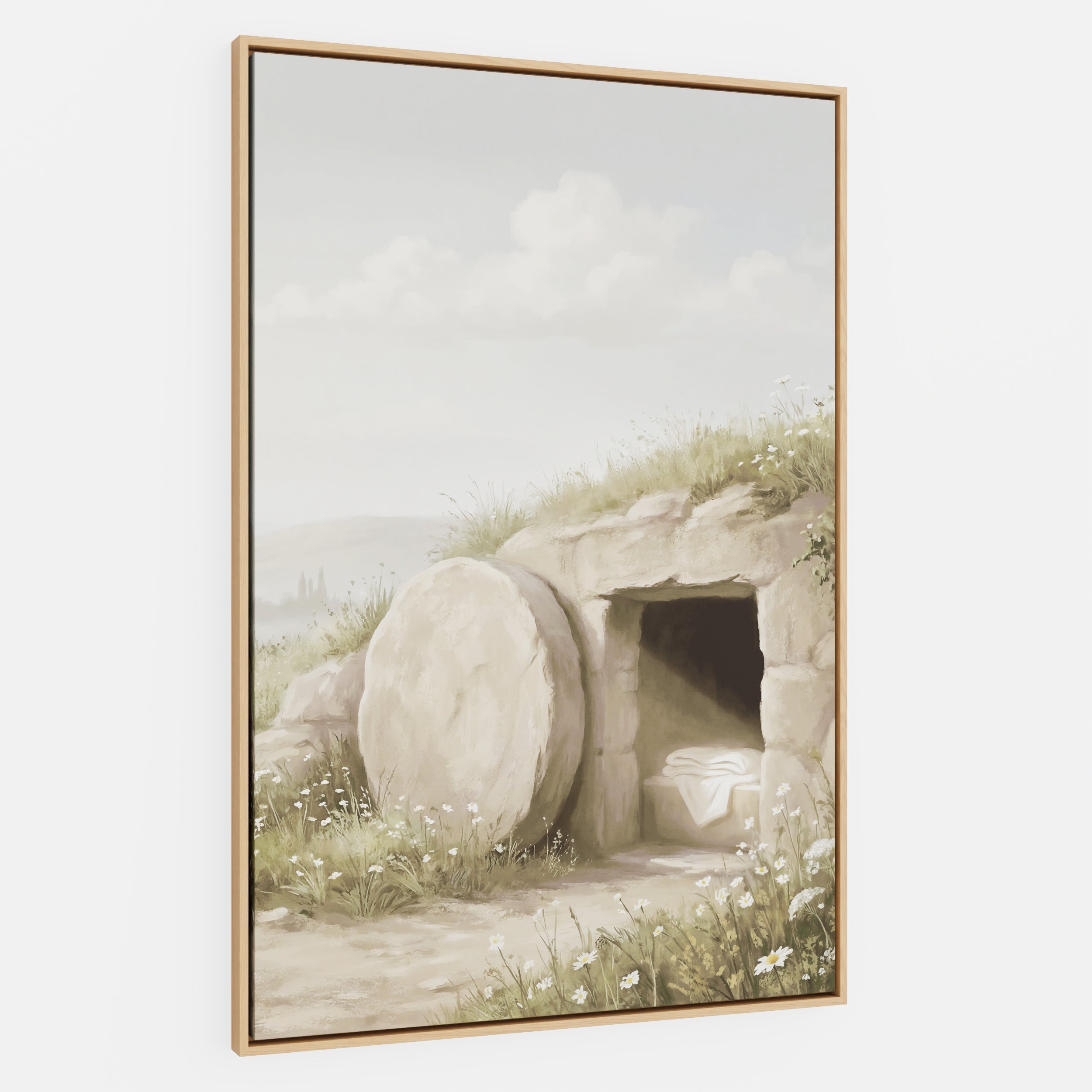 The Stone Was Rolled Away - Canvas
