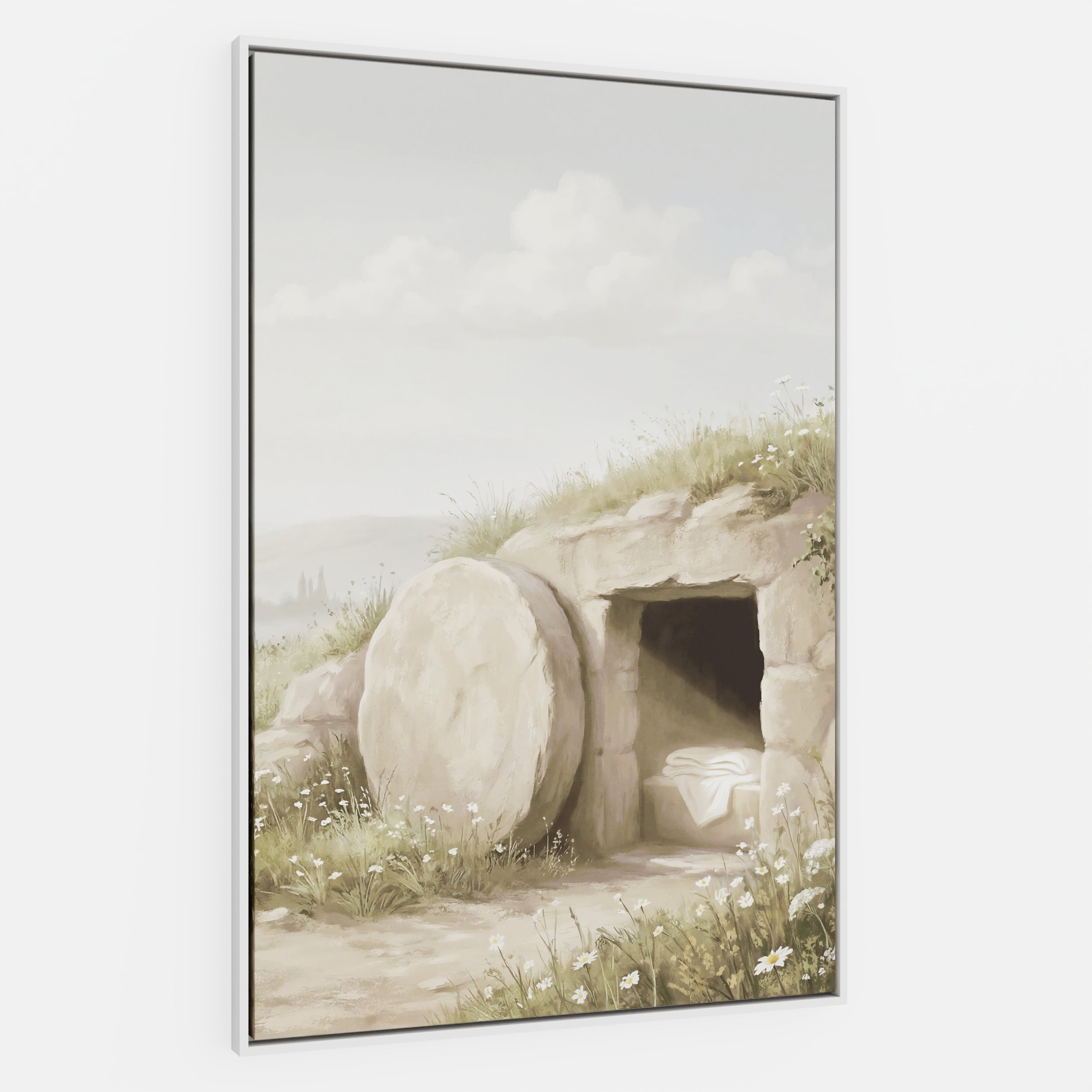 The Stone Was Rolled Away - Canvas